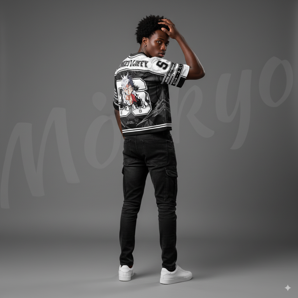 JERSEY BOXY OP-LUFFY 56 BLACK WHITE SERIES
