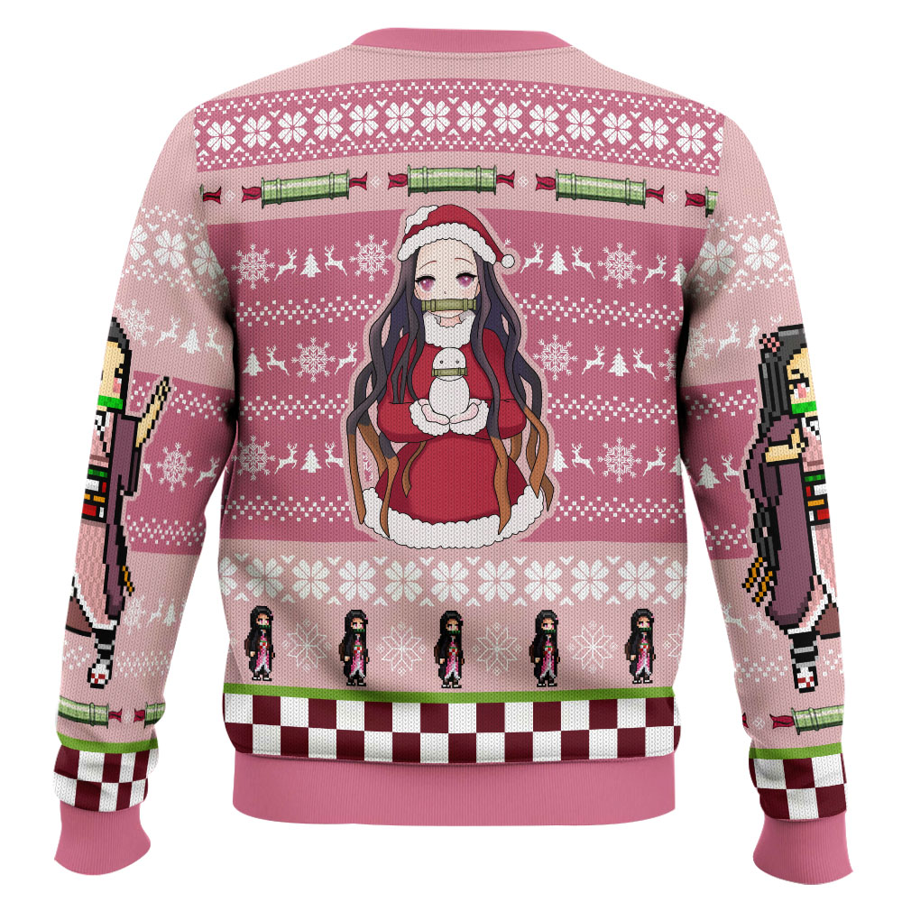 Christmas Nezuko Kamado Demon Slayer Ugly Christmas Sweater