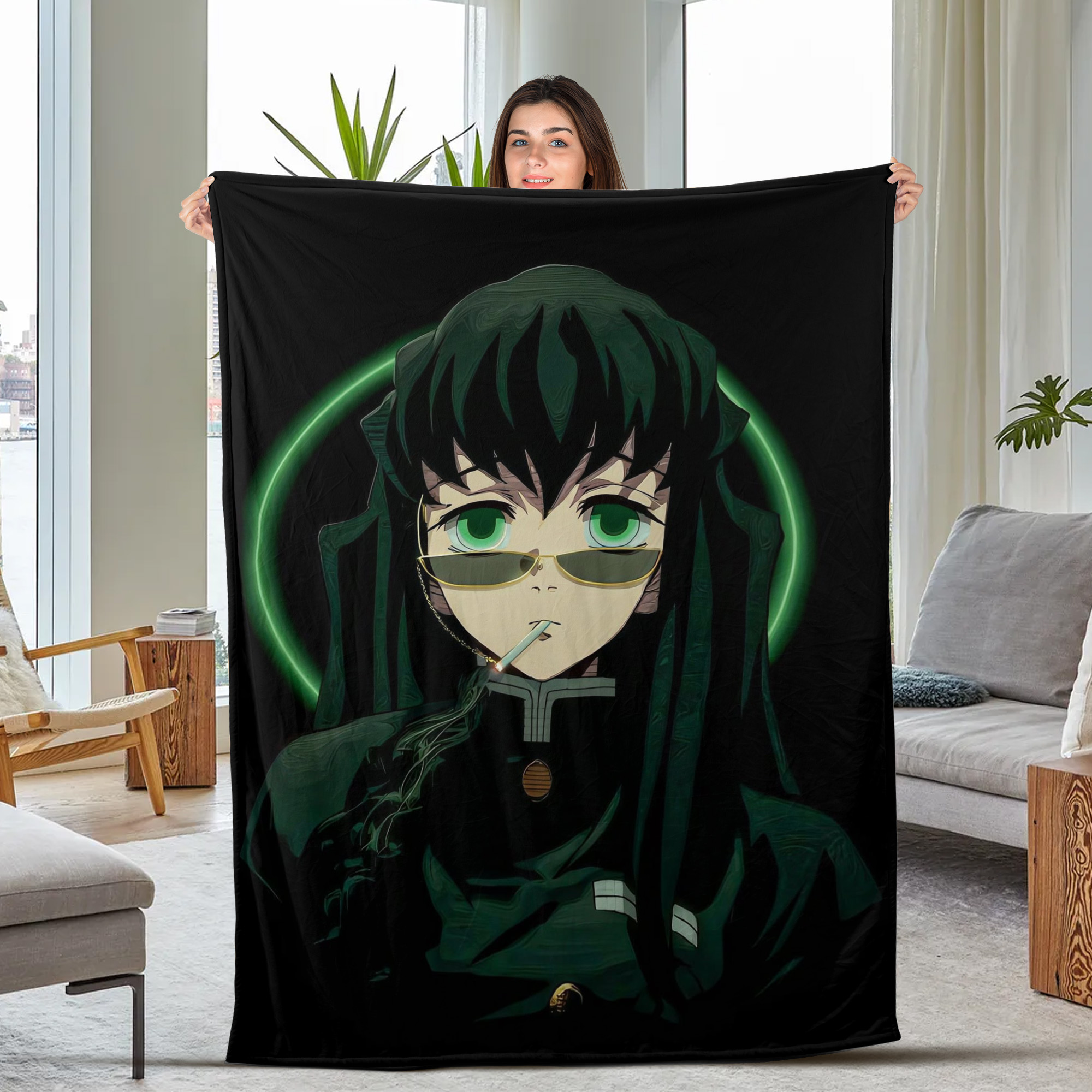 Demon Slayer Sword Stance Fleece Blanket