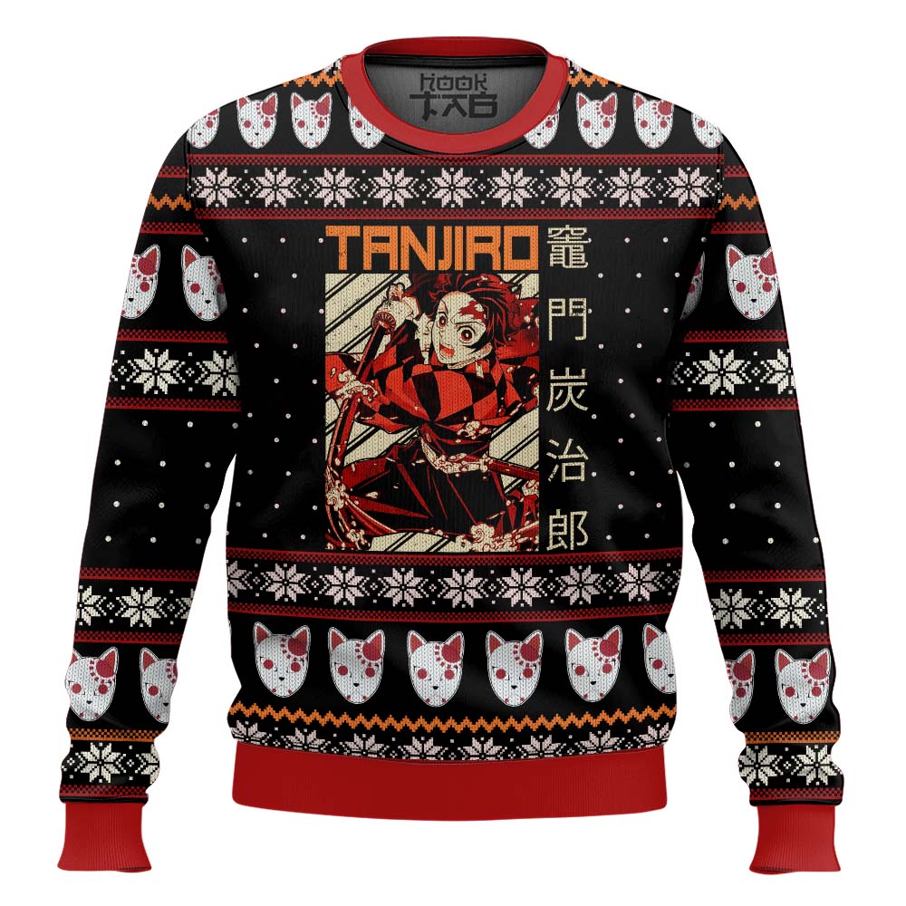 Demon Slayer Tanjiro Ugly Christmas Sweater