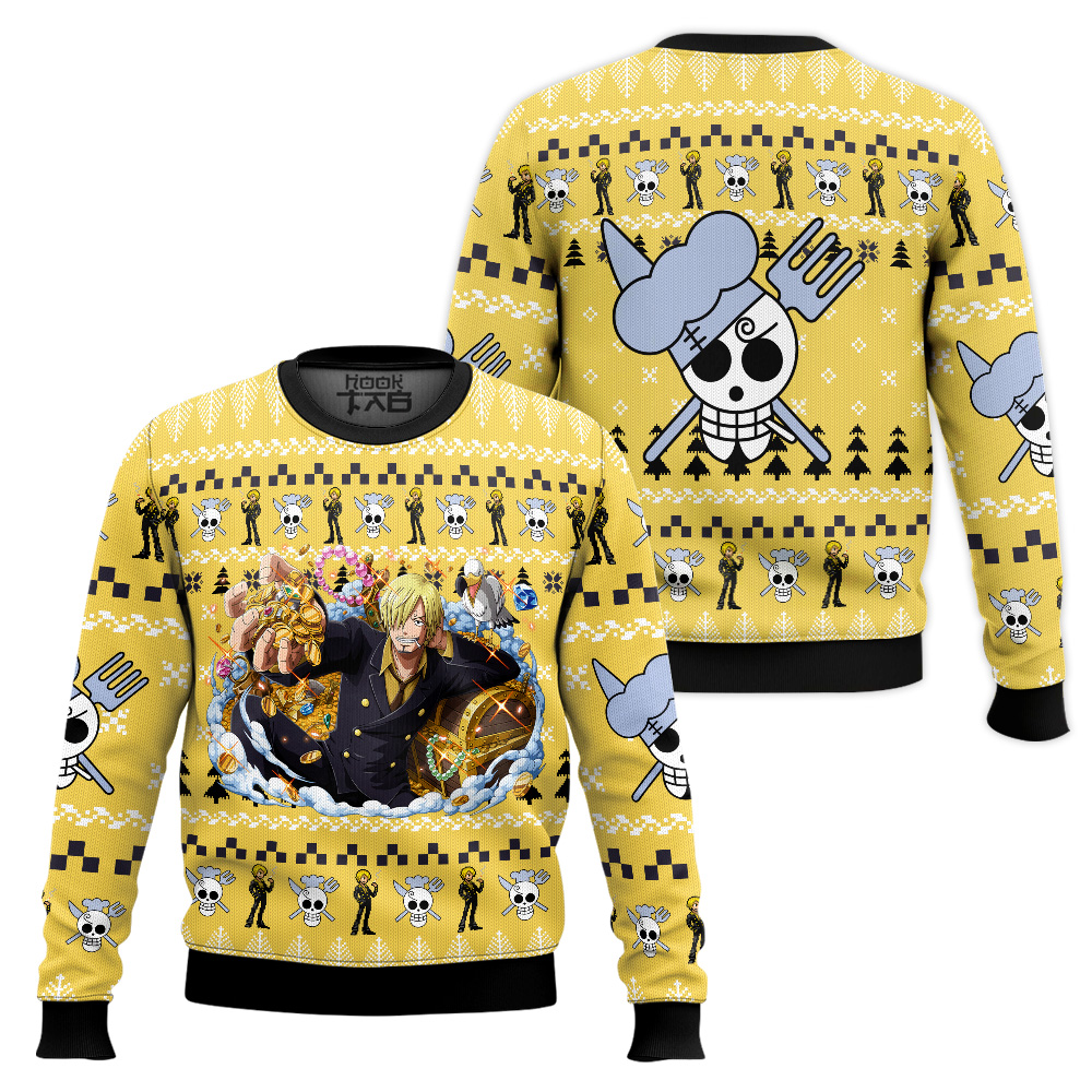 Sanji One Piece Ugly Christmas Sweater