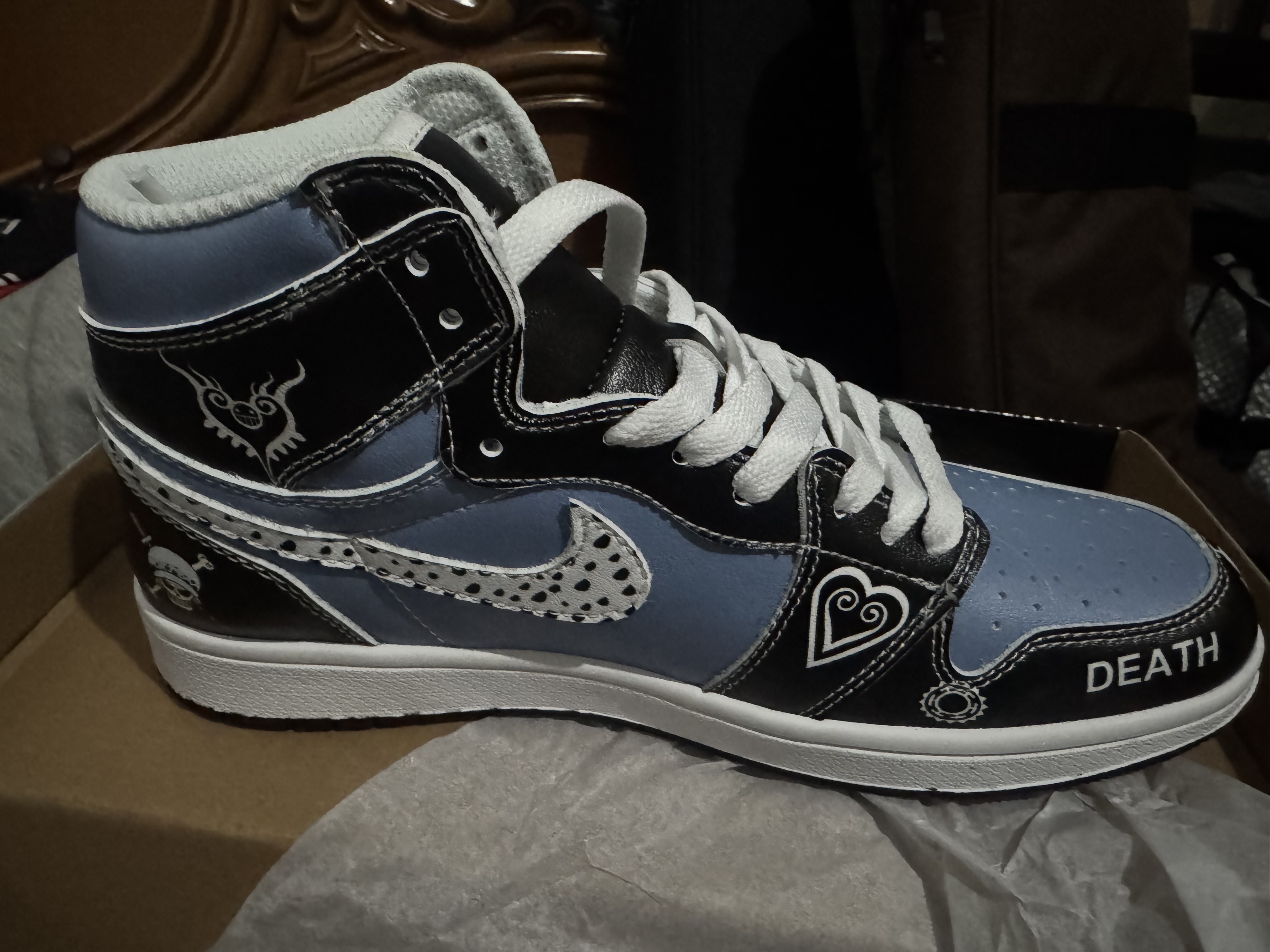 Trafalgar D. Water Law V.1 High-top Custom Sneakers