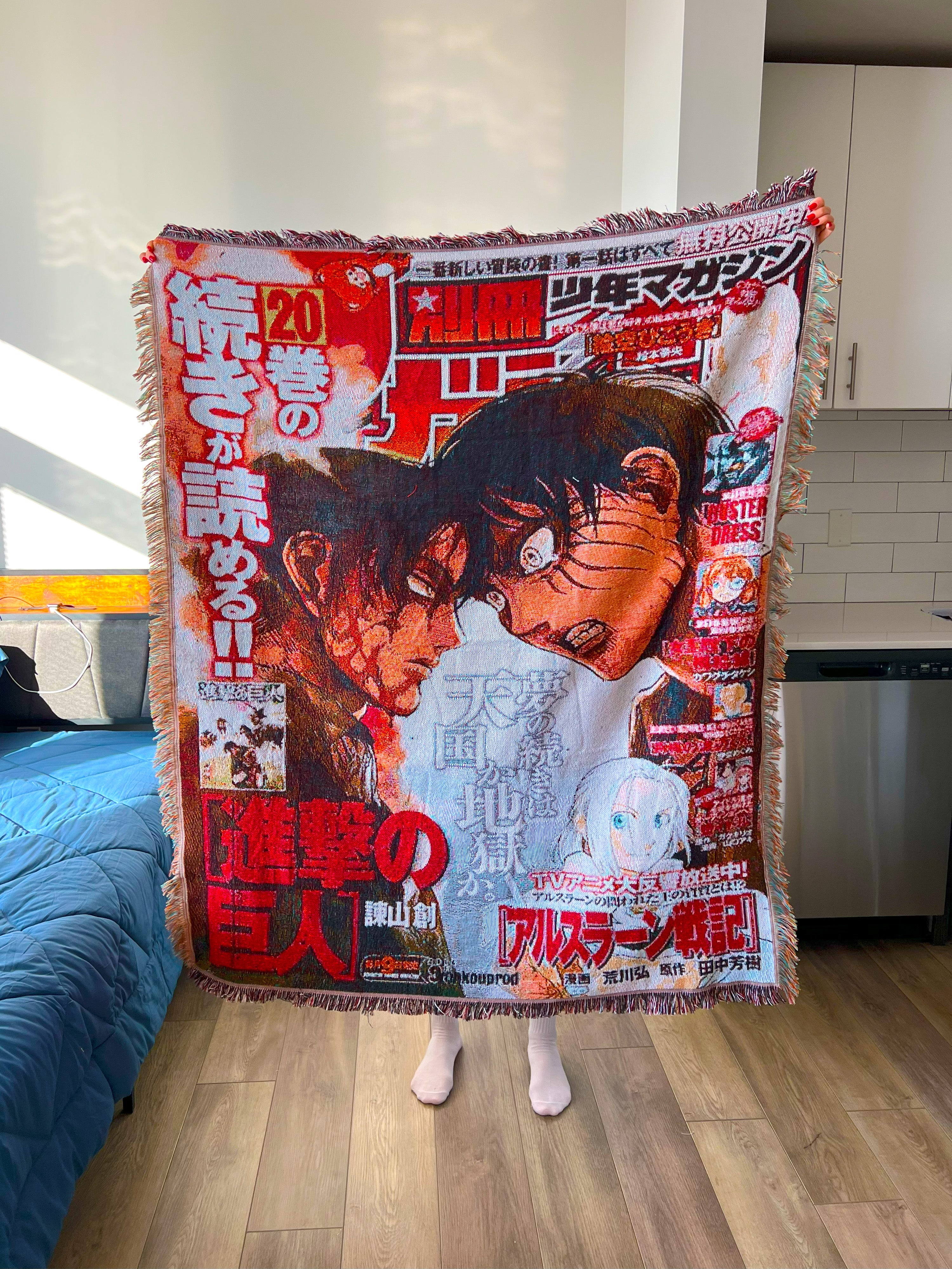 Vintage Titans Manga Tapestry