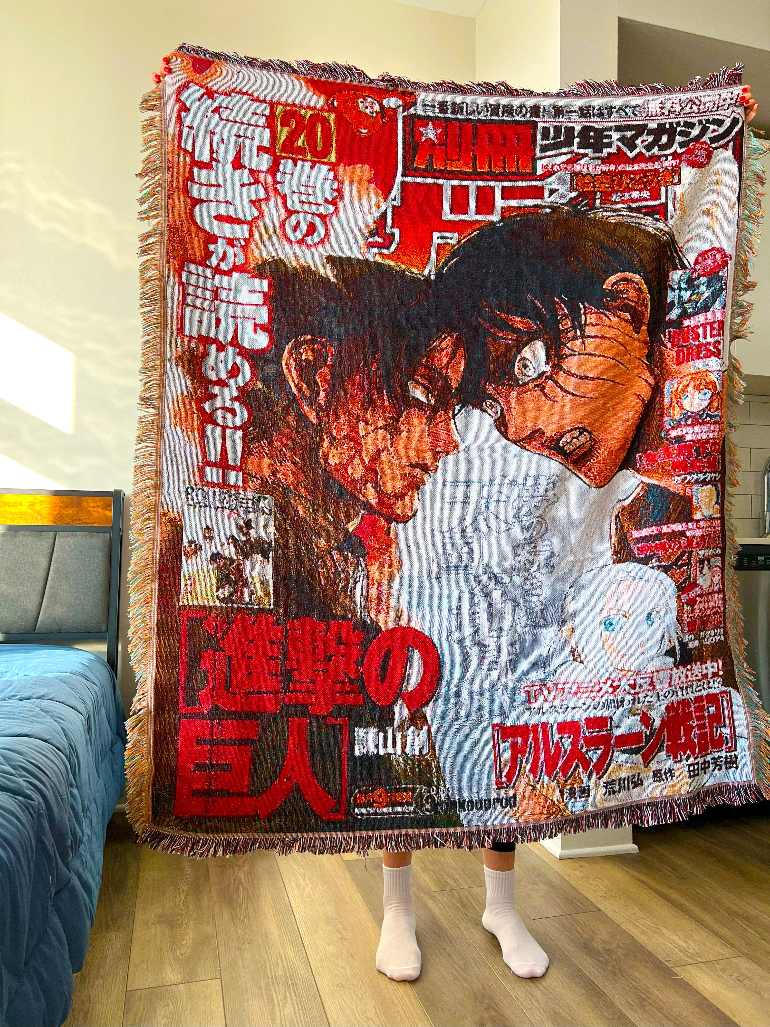 Vintage Titans Manga Tapestry
