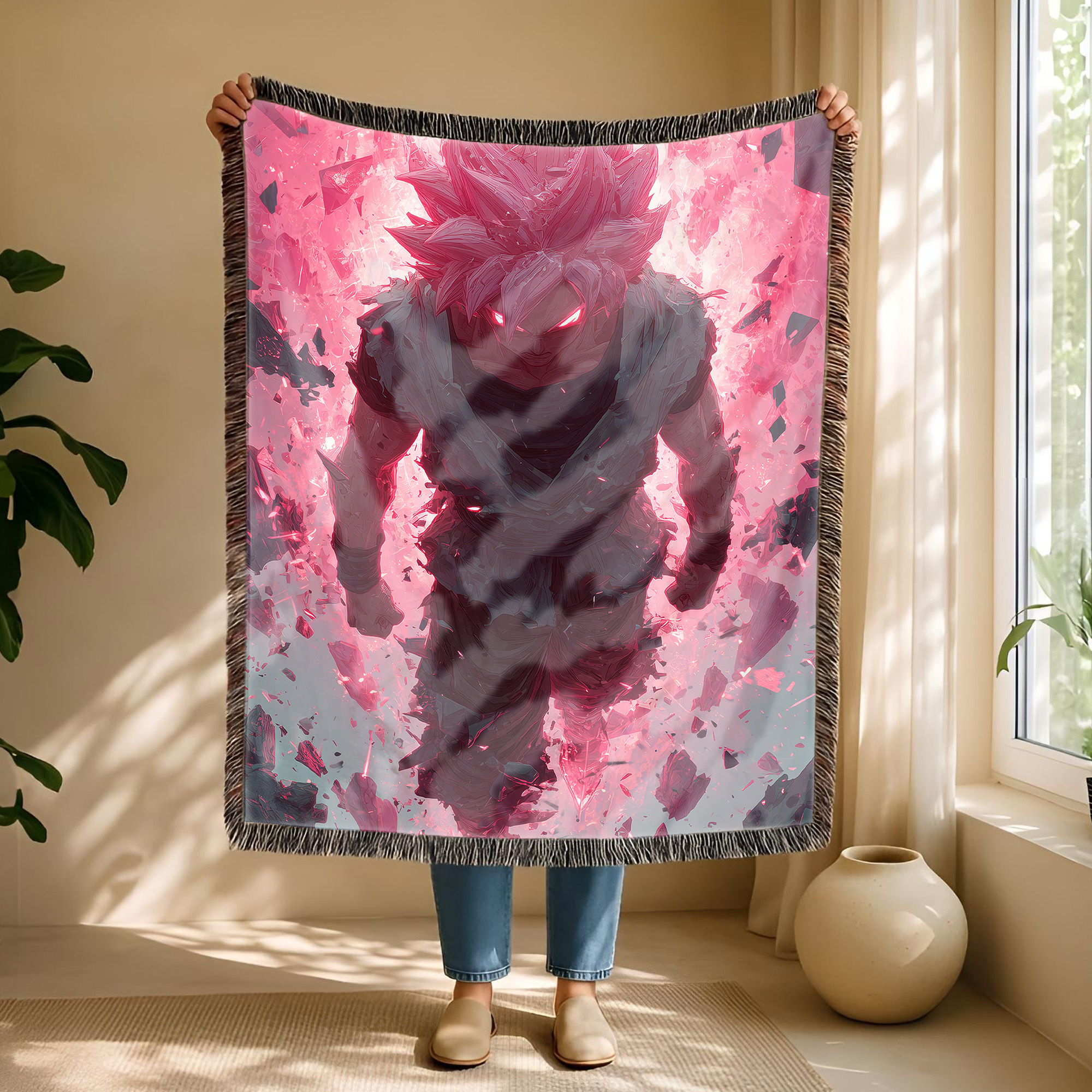Anime Blanket Super Saiyan Rosé Standing Pose