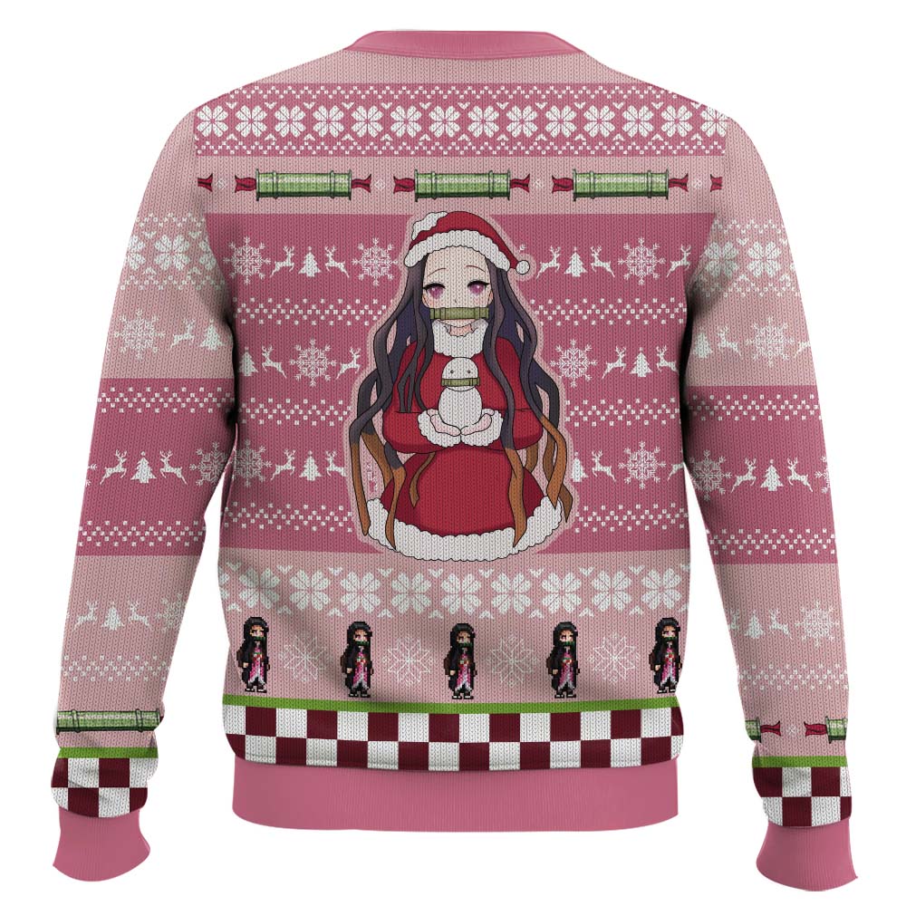 3D Anime Demon Slayer Nezuko Kamado Ugly Christmas Sweater VA311200