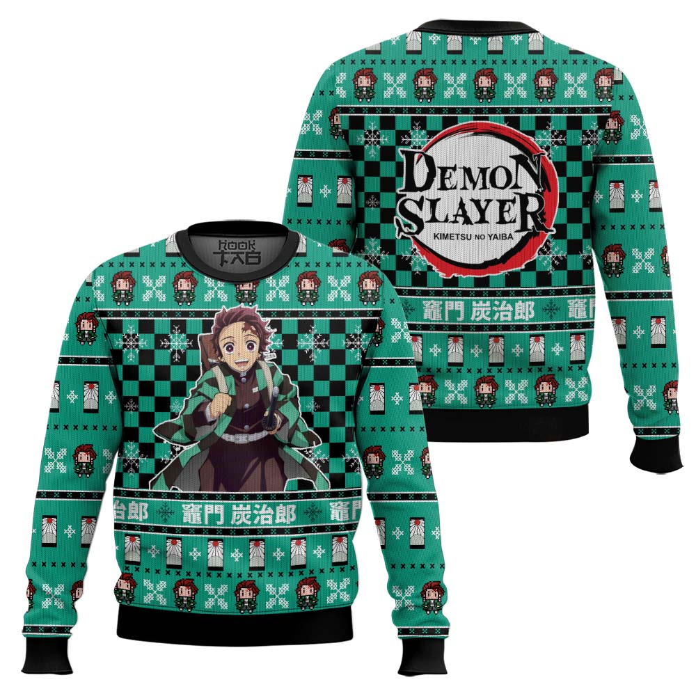 Tanjiro Demon Slayer Ugly Christmas Sweater