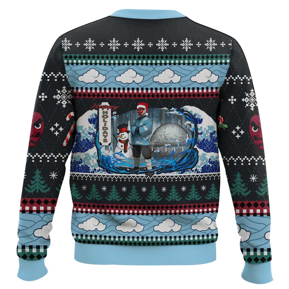 Christmas Sakonji Urokodaki Demon Slayer Ugly Christmas Sweater