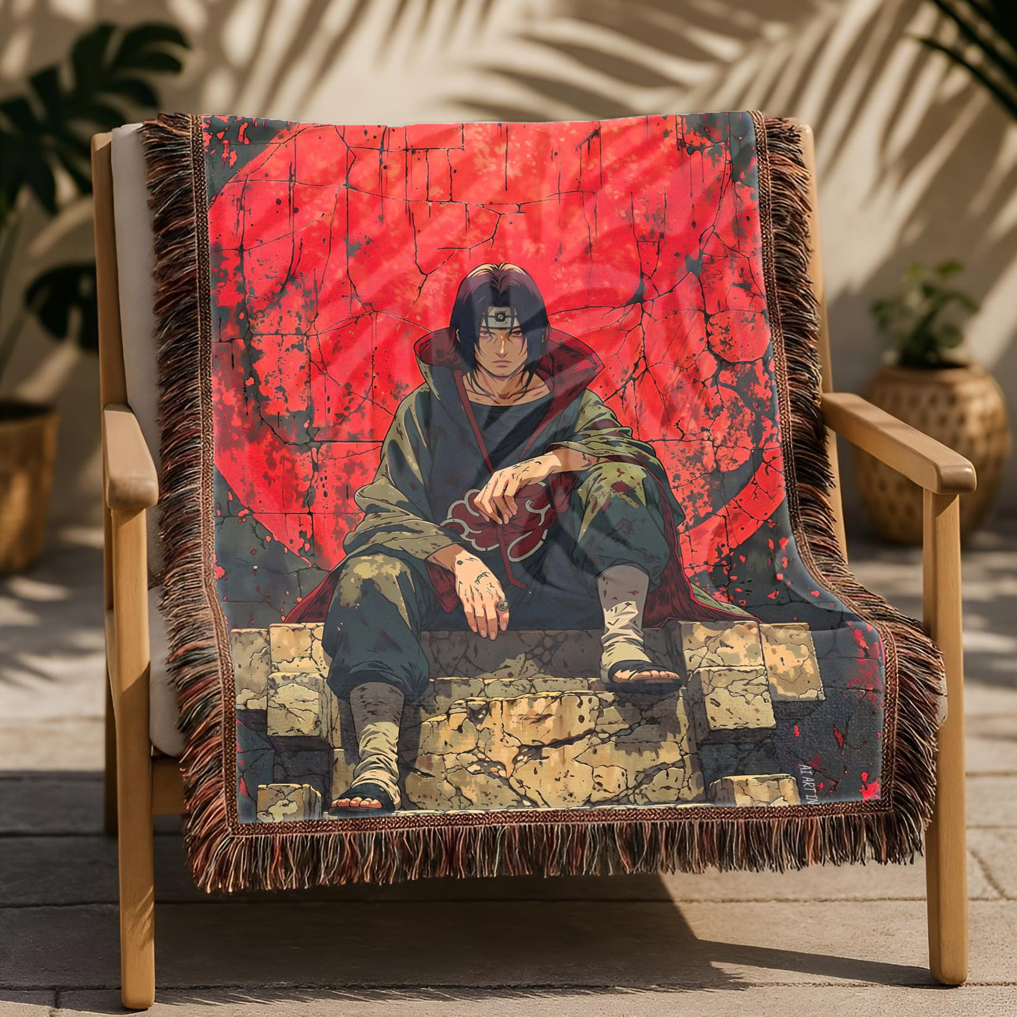 Anime Blanket Naruto Uzumaki Rasengan Stance