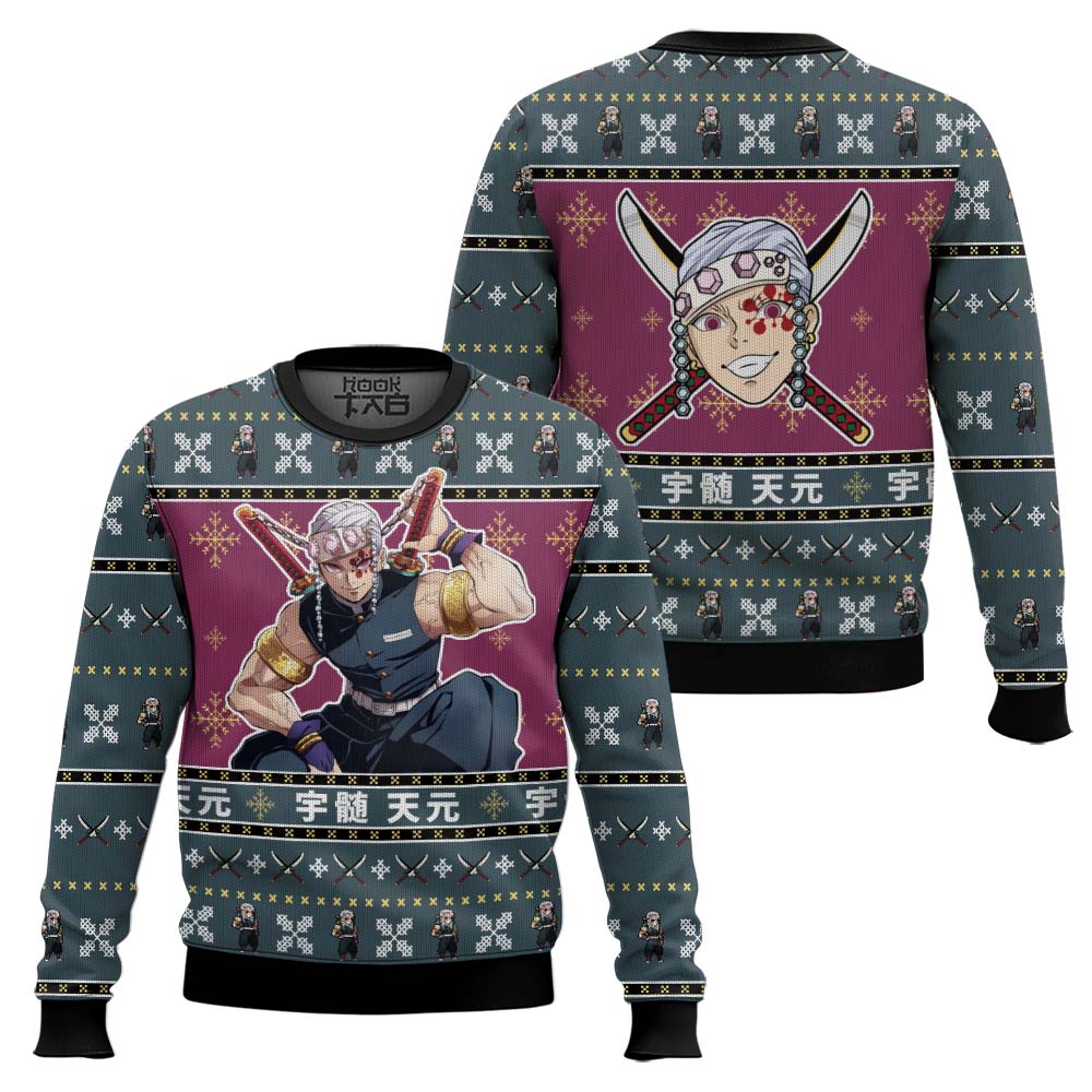 Tengen Uzui Demon Slayer Ugly Christmas Sweater