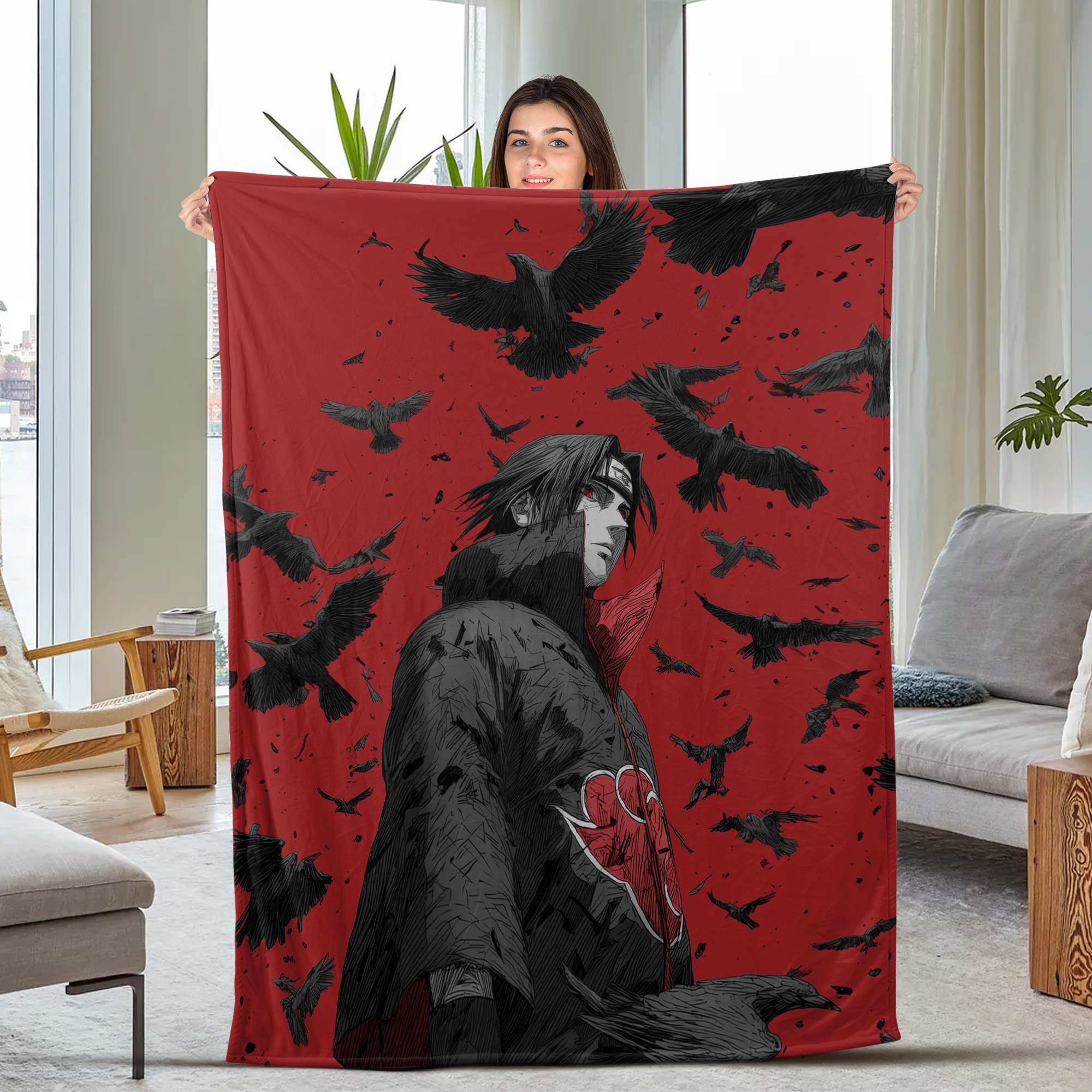 Naruto Hokage Robe Fleece Blanket