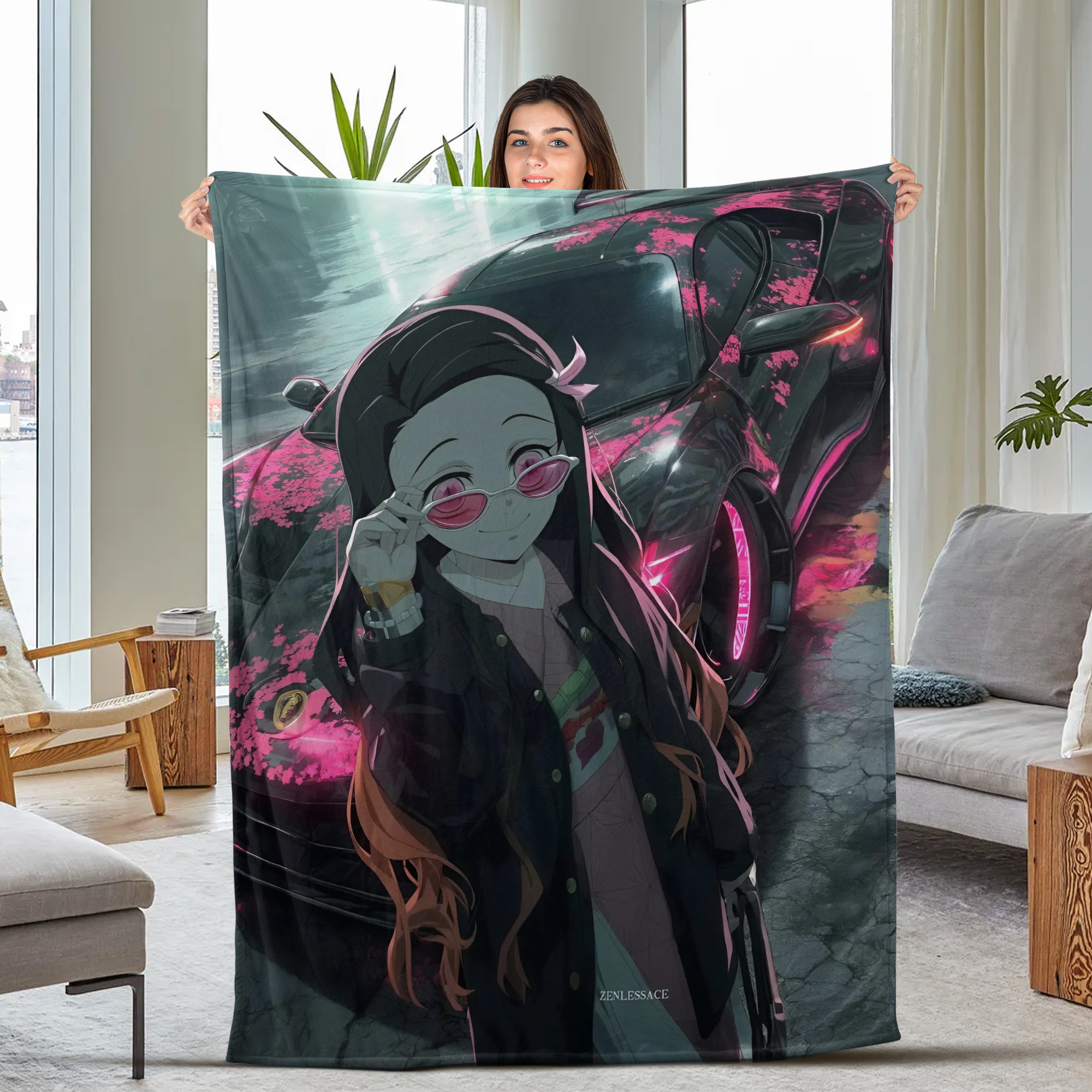 Kimetsu no Yaiba Fleece Blanket