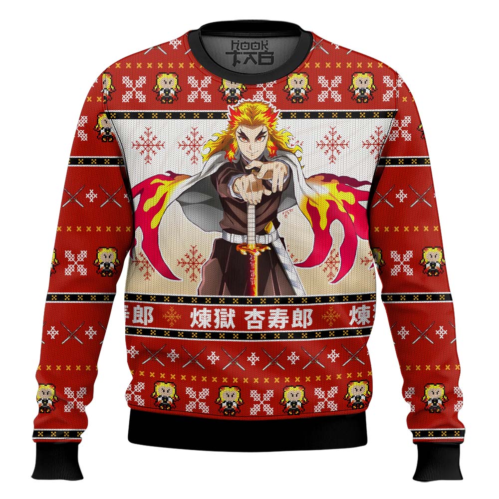 Rengoku Demon Slayer Ugly Christmas Sweater