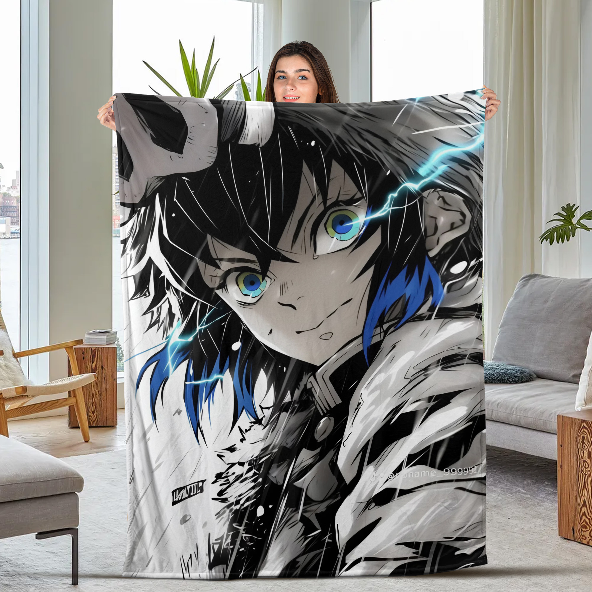 Swordsmith Village Fleece Blanket