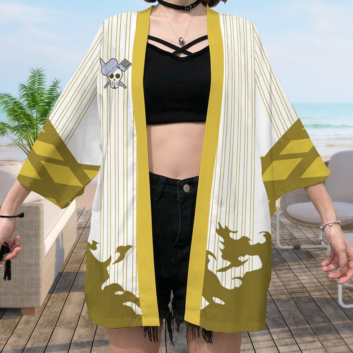One Piece Kimono - Sanji Black Leg Kimono FDM3107