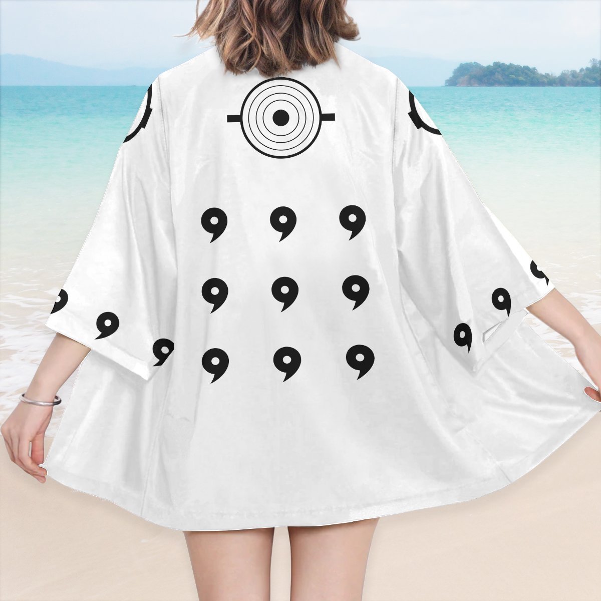 Naruto Kimono - Six Paths White Kimono FDM3107