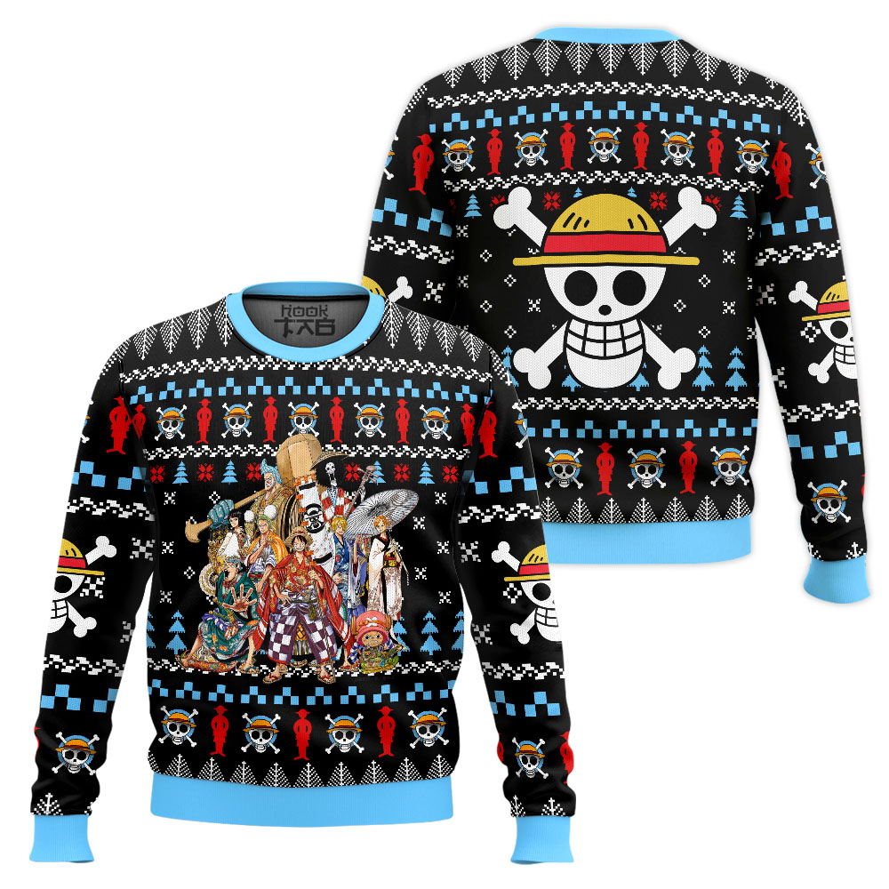 Straw Hat Pirates One Piece Ugly Christmas Sweater