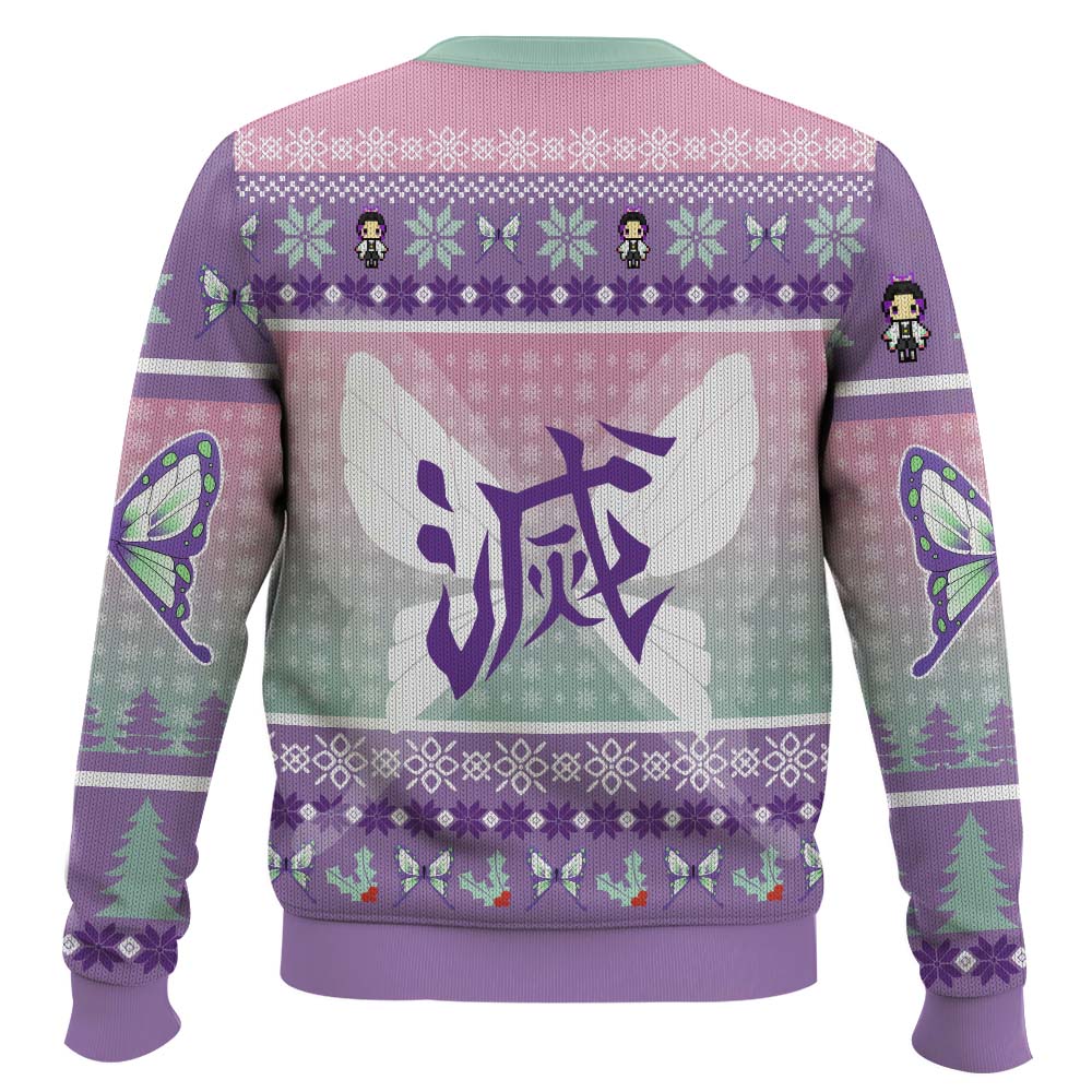 Christmas Kochou Shinobu Demon Slayer Ugly Christmas Sweater