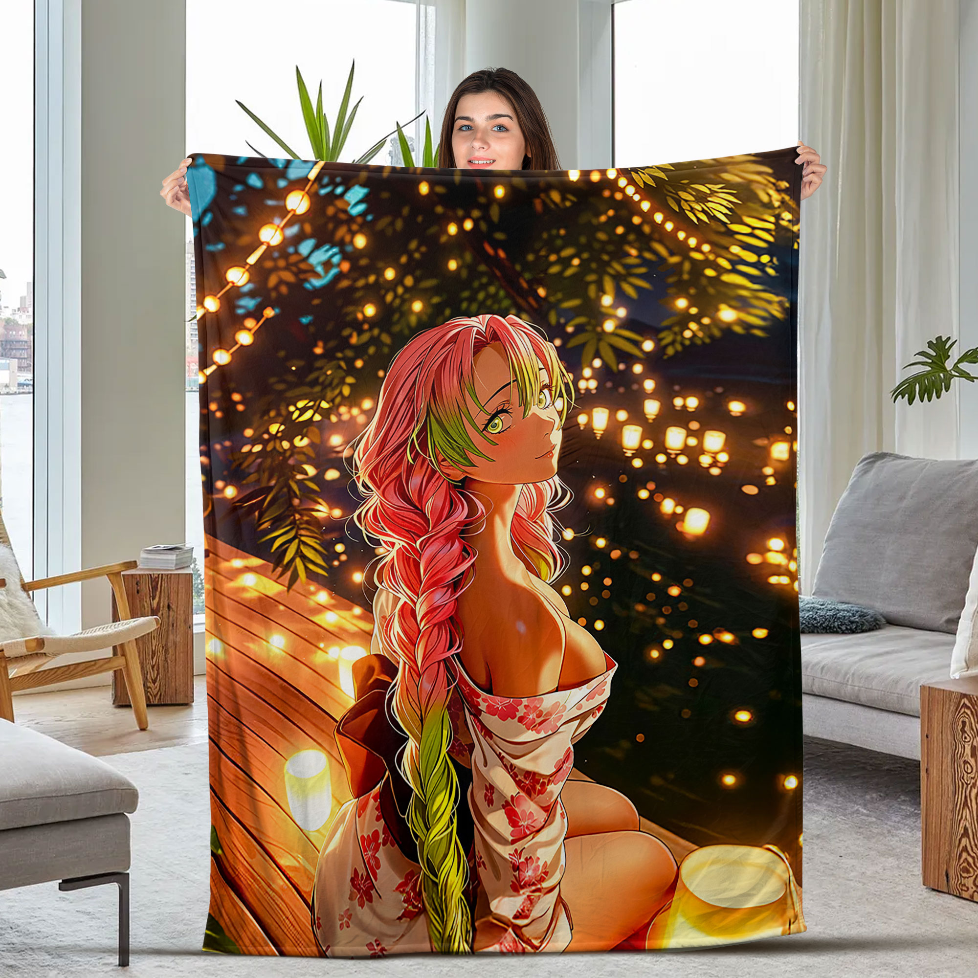 Mitsuri Fleece Blanket