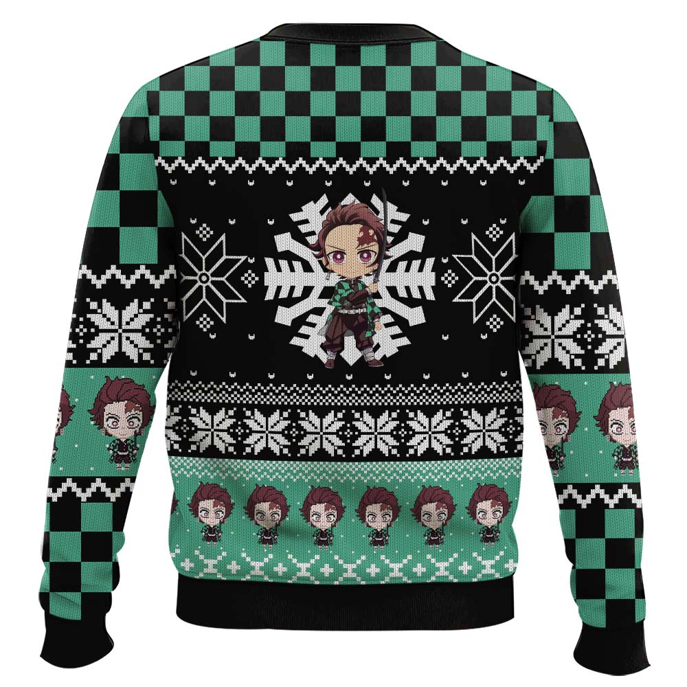 3D Anime Demon Slayer Tanjiro Kamado Ugly Christmas Sweater VA310091