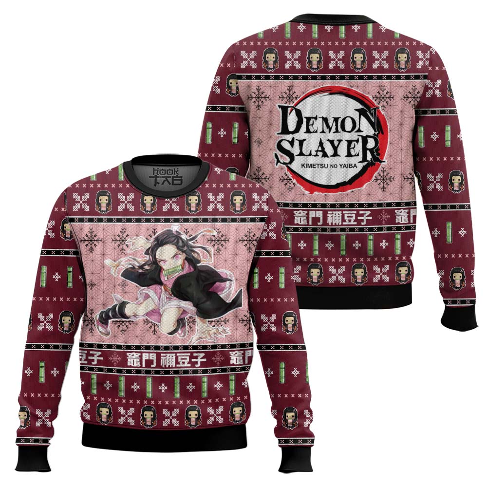 Nezuko Demon Slayer Ugly Christmas Sweater