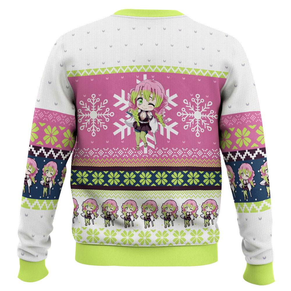 Chibi Christmas Mitsuri Kanroji Demon Slayer Ugly Christmas Sweater