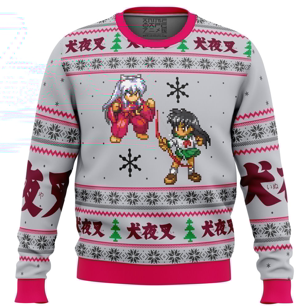 Inuyasha and Kagome Alt Ugly Christmas Sweater