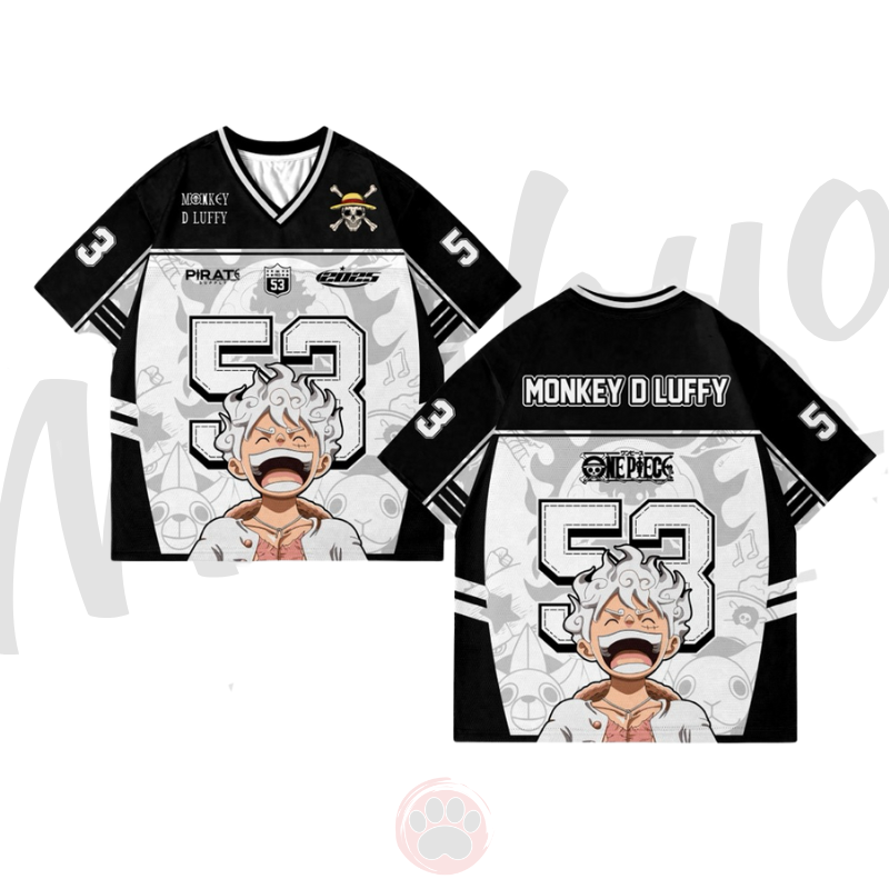Jersey Anime OP Monkey D Luyfy Gear 5 God Nika V.5