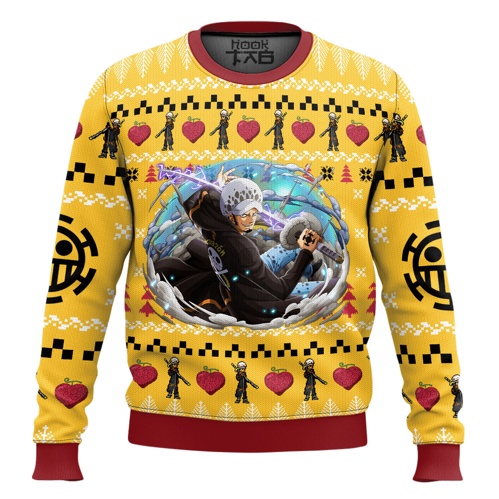 Law One Piece Ugly Christmas Sweater