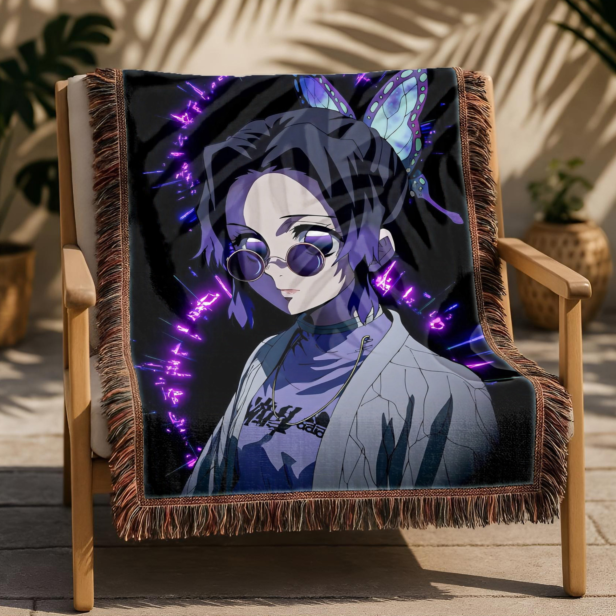 Anime Blanket Demon Slayer Nezuko Kamado Cute Pose
