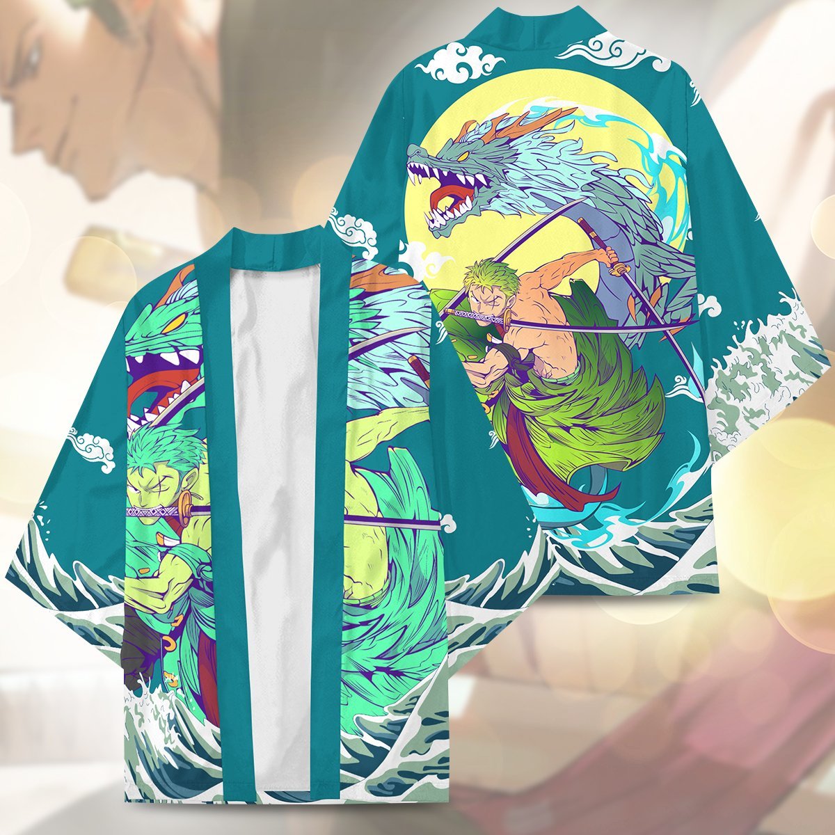 One Piece Kimono - Zoro Three Sword Kimono FDM3107