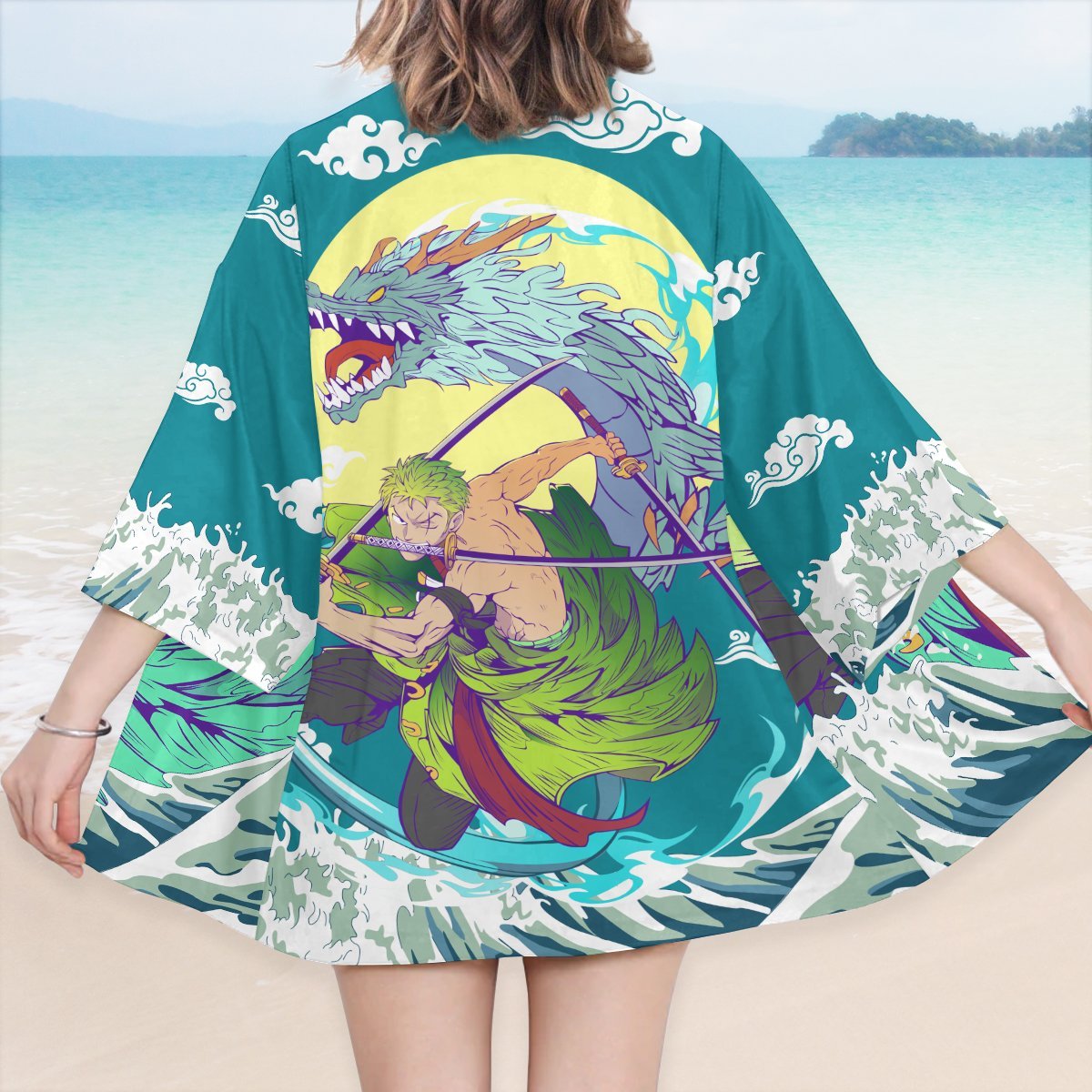 One Piece Kimono - Zoro Three Sword Kimono FDM3107