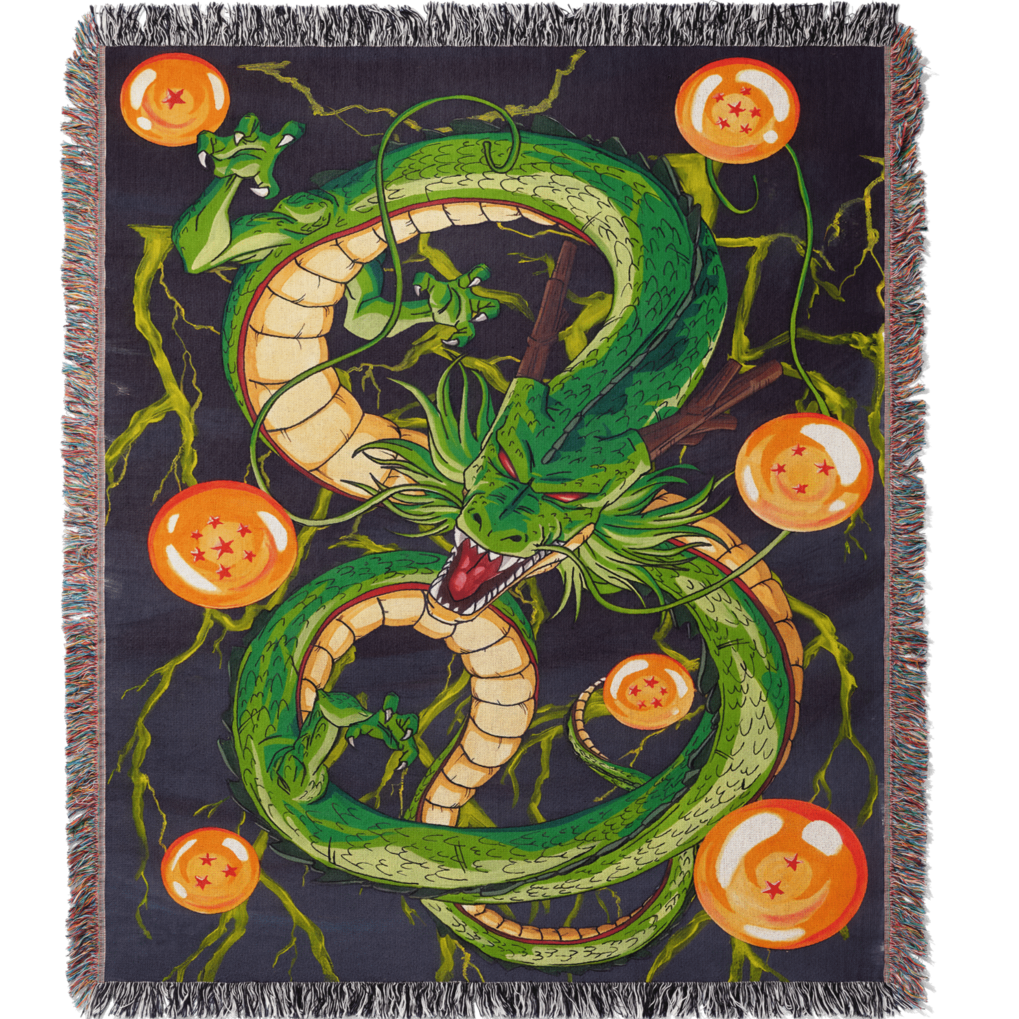 Dragon 2 Woven Blanket Tapestry By Moekyo