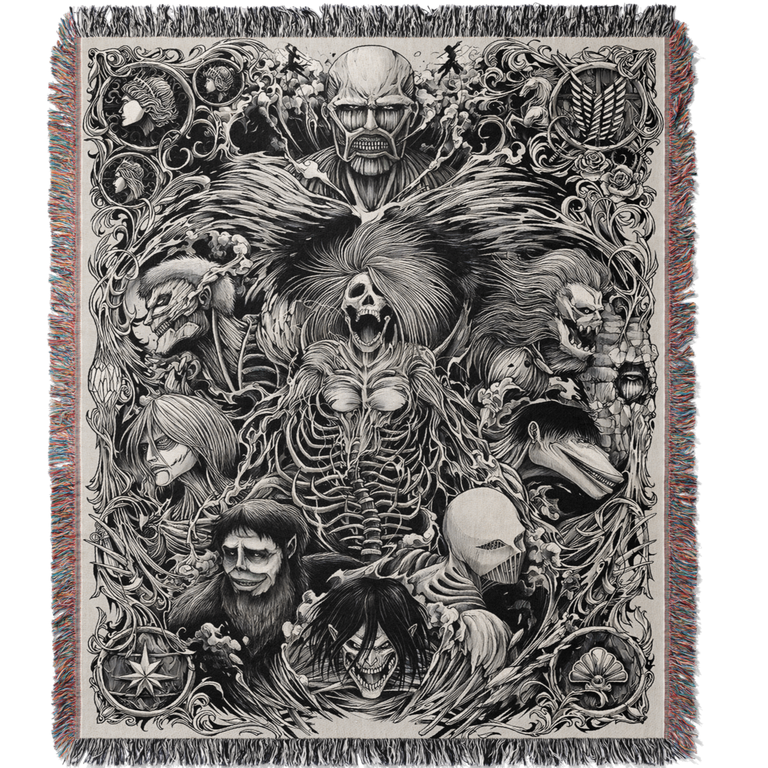 Titan 5 Woven Blanket Tapestry By Moekyo