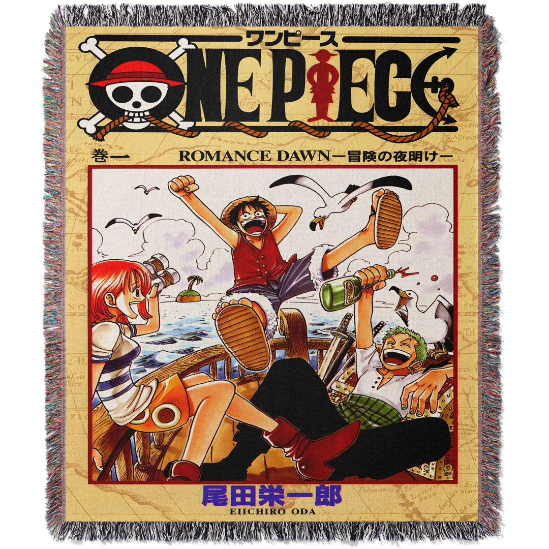 Pirate 9 Woven Blanket Tapestry By Moekyo