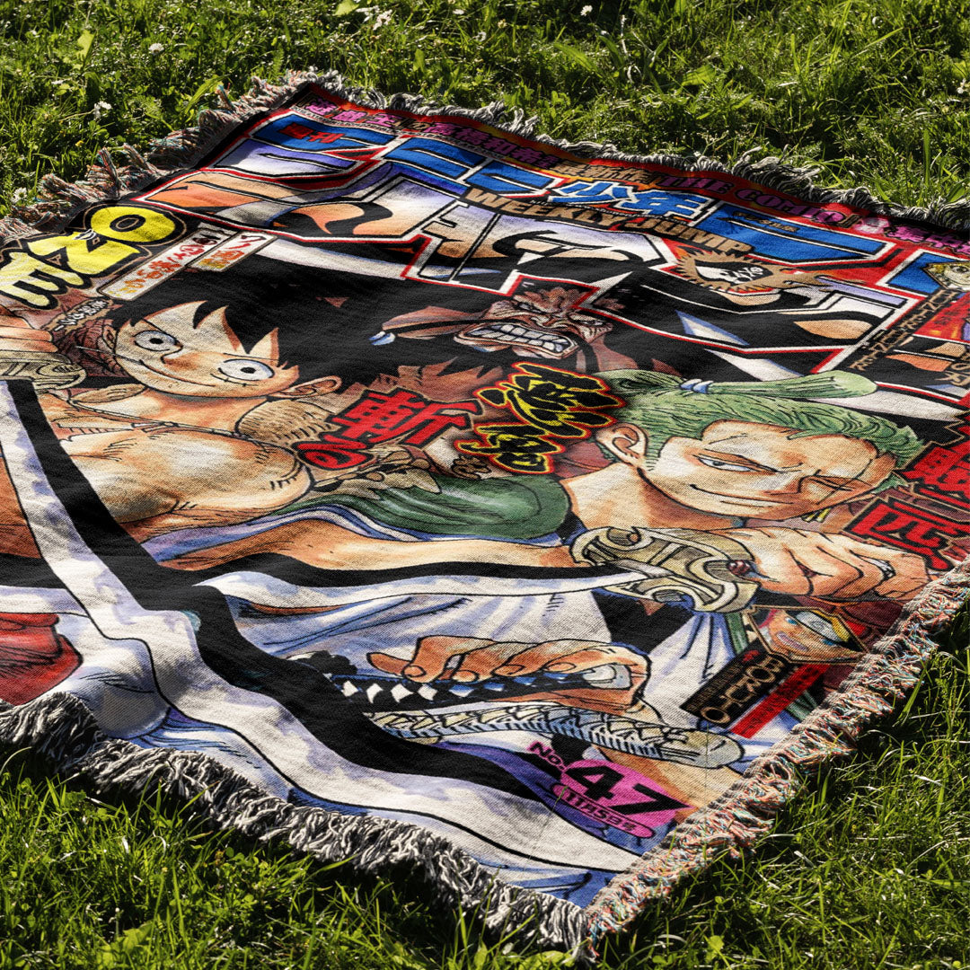 Pirate Woven Tapestry Blanket 3 By Moekyo