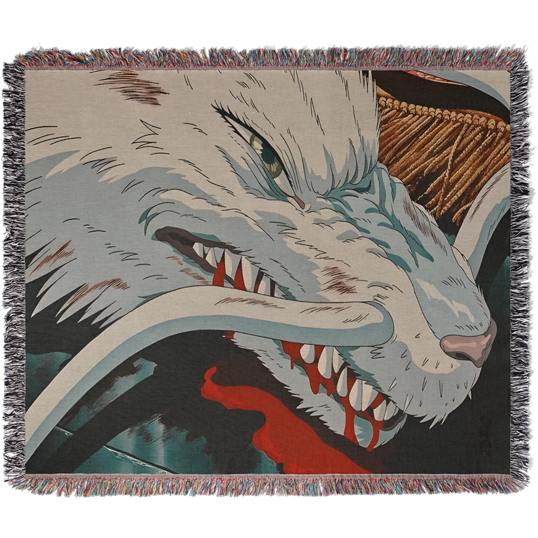 Spirit Woven Blanket Tapestry By Moekyo