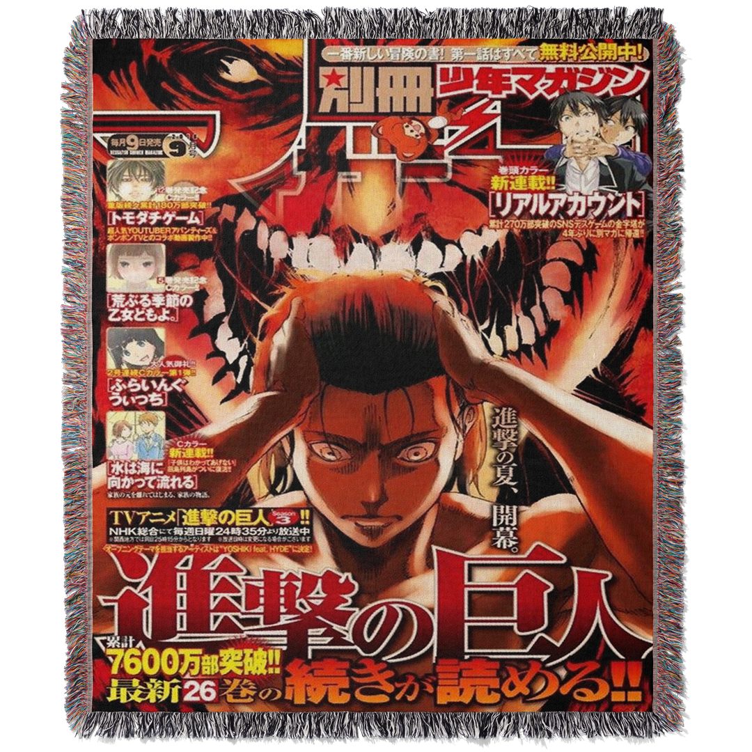 Titan Woven Blanket Tapestry By Moekyo
