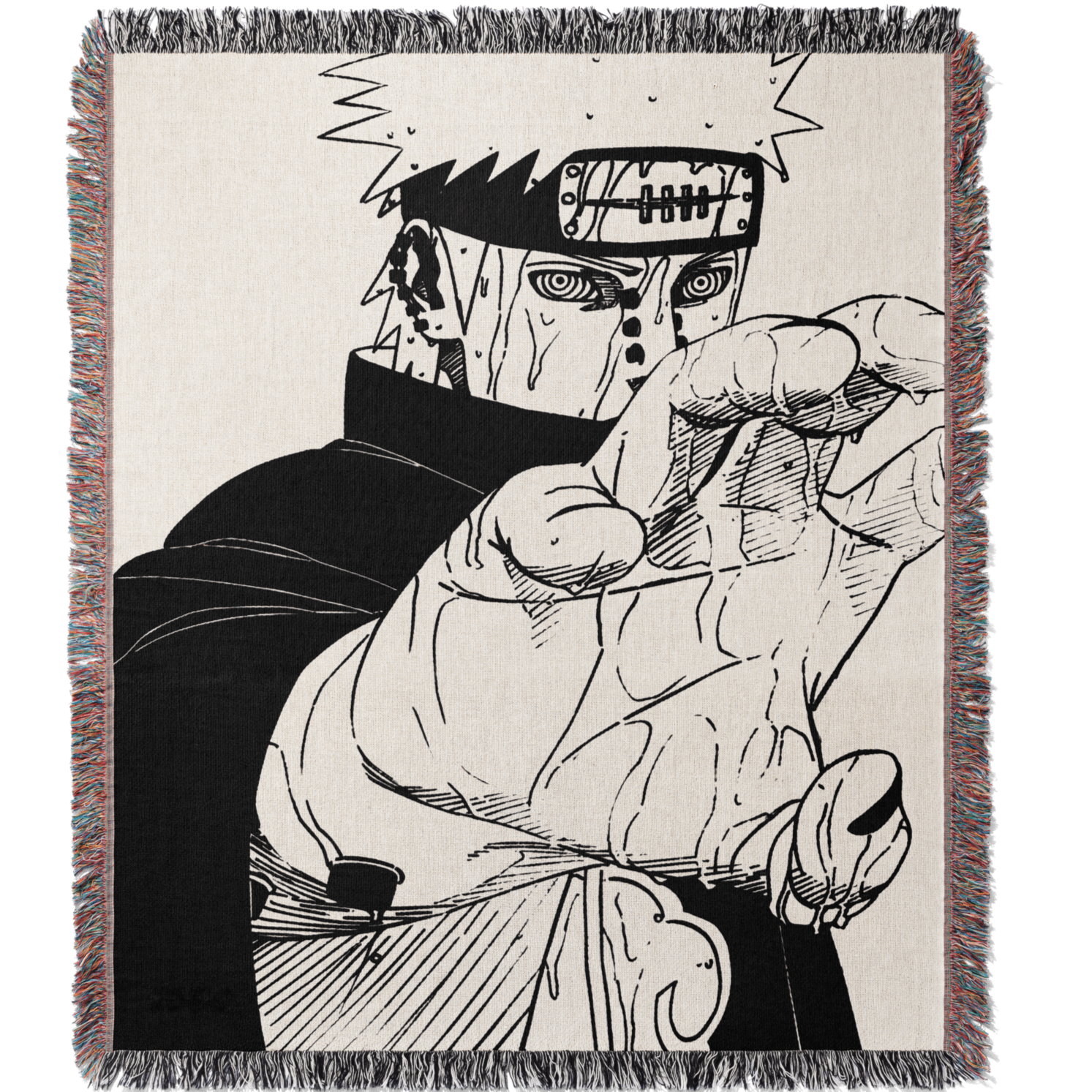 Shinobi 5 Woven Blanket Tapestry By Moekyo