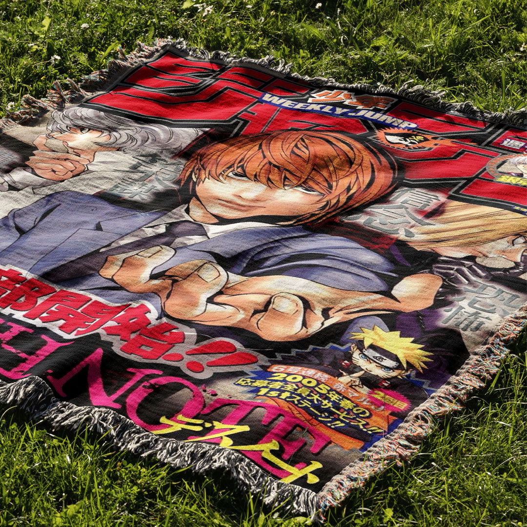 Death Woven Blanket Tapestry By Moekyo