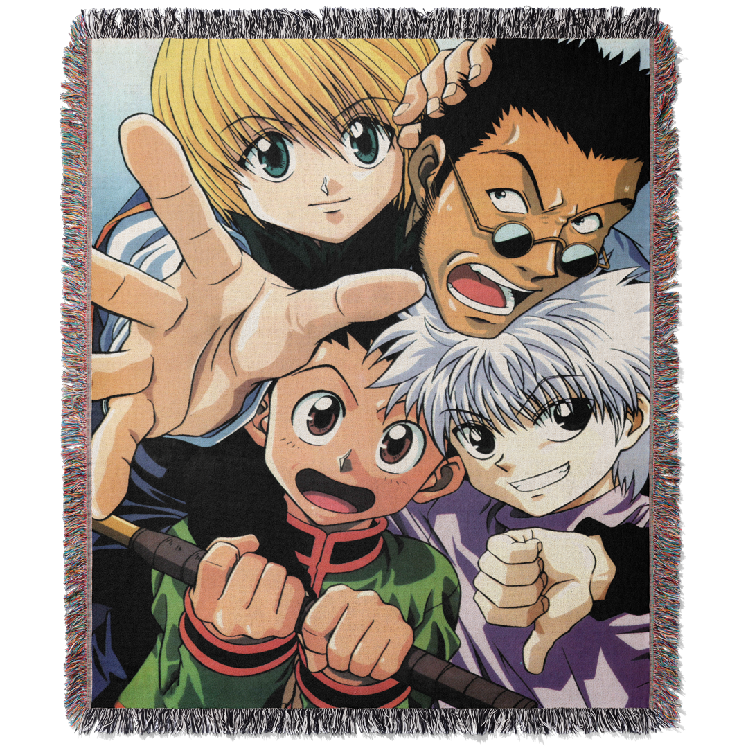 Hunters 2 Woven Blanket Tapestry By Moekyo