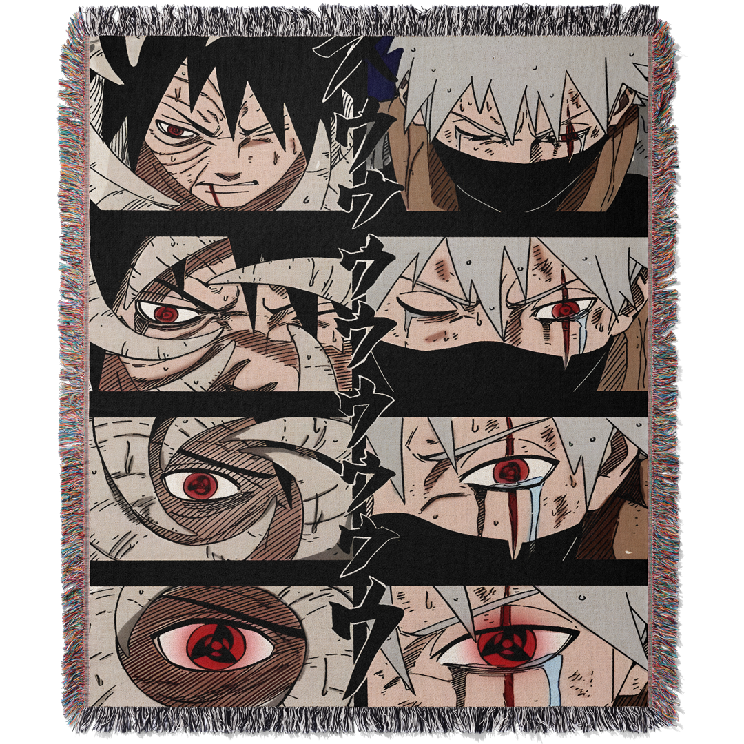 Shinobi 8 Woven Blanket Tapestry By Moekyo