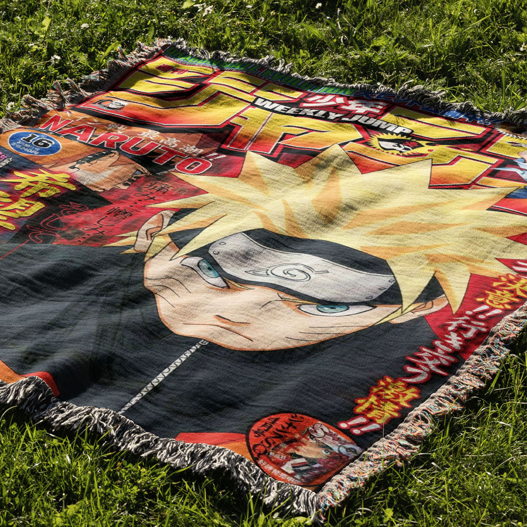 Shinobi 2 Woven Blanket Tapestry By Moekyo