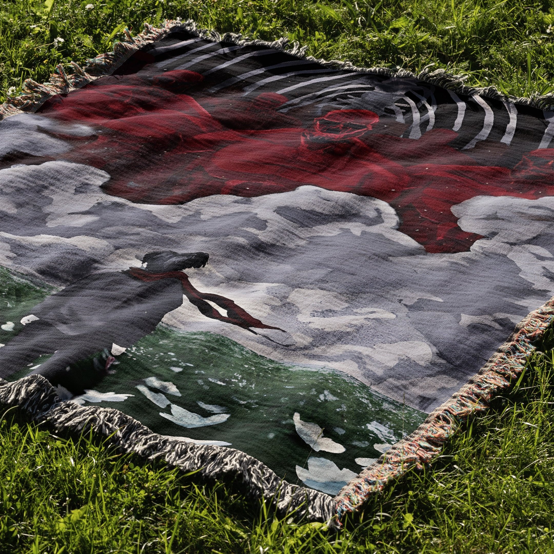 Titan 4 Woven Blanket Tapestry By Moekyo
