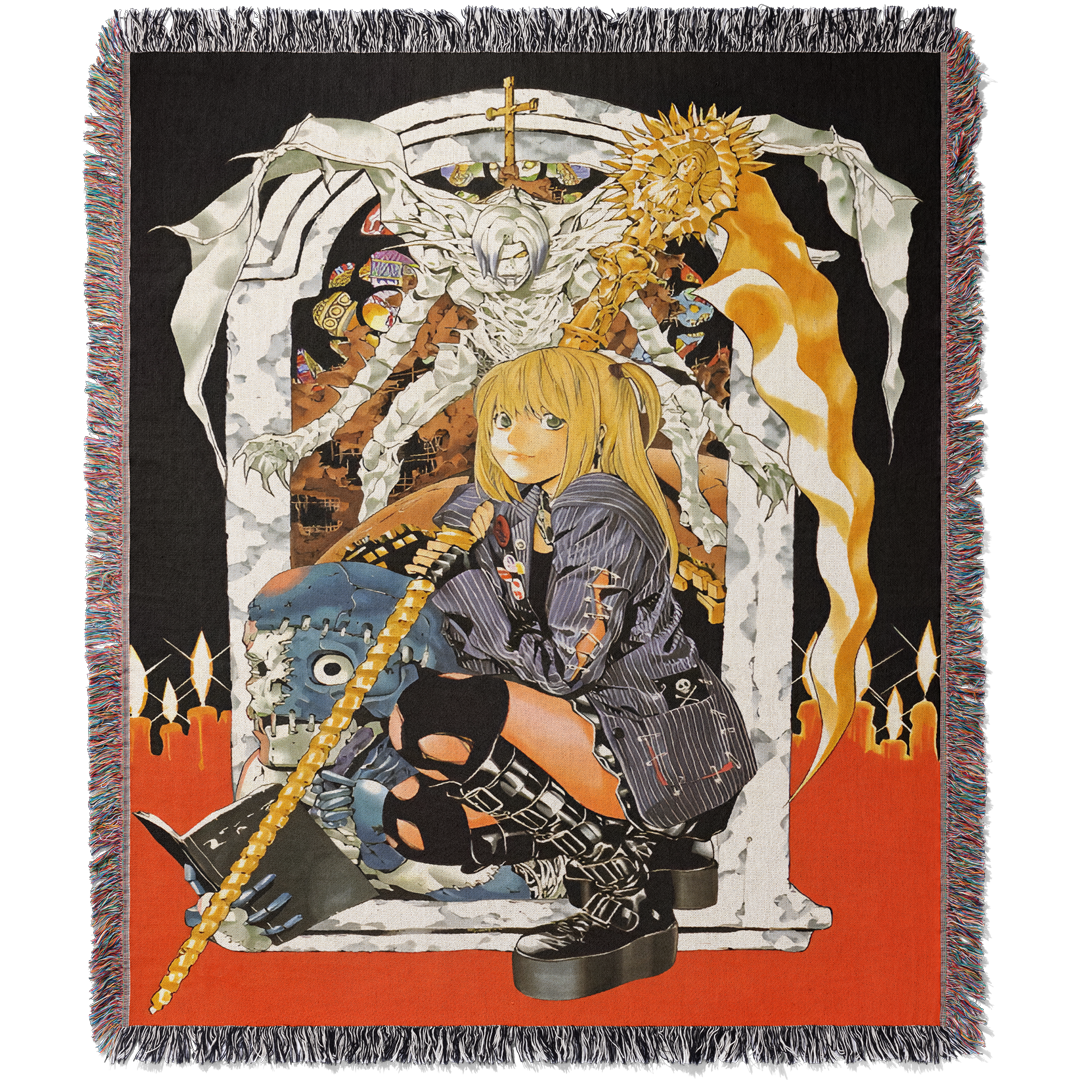 Death 3 Woven Blanket Tapestry By Moekyo