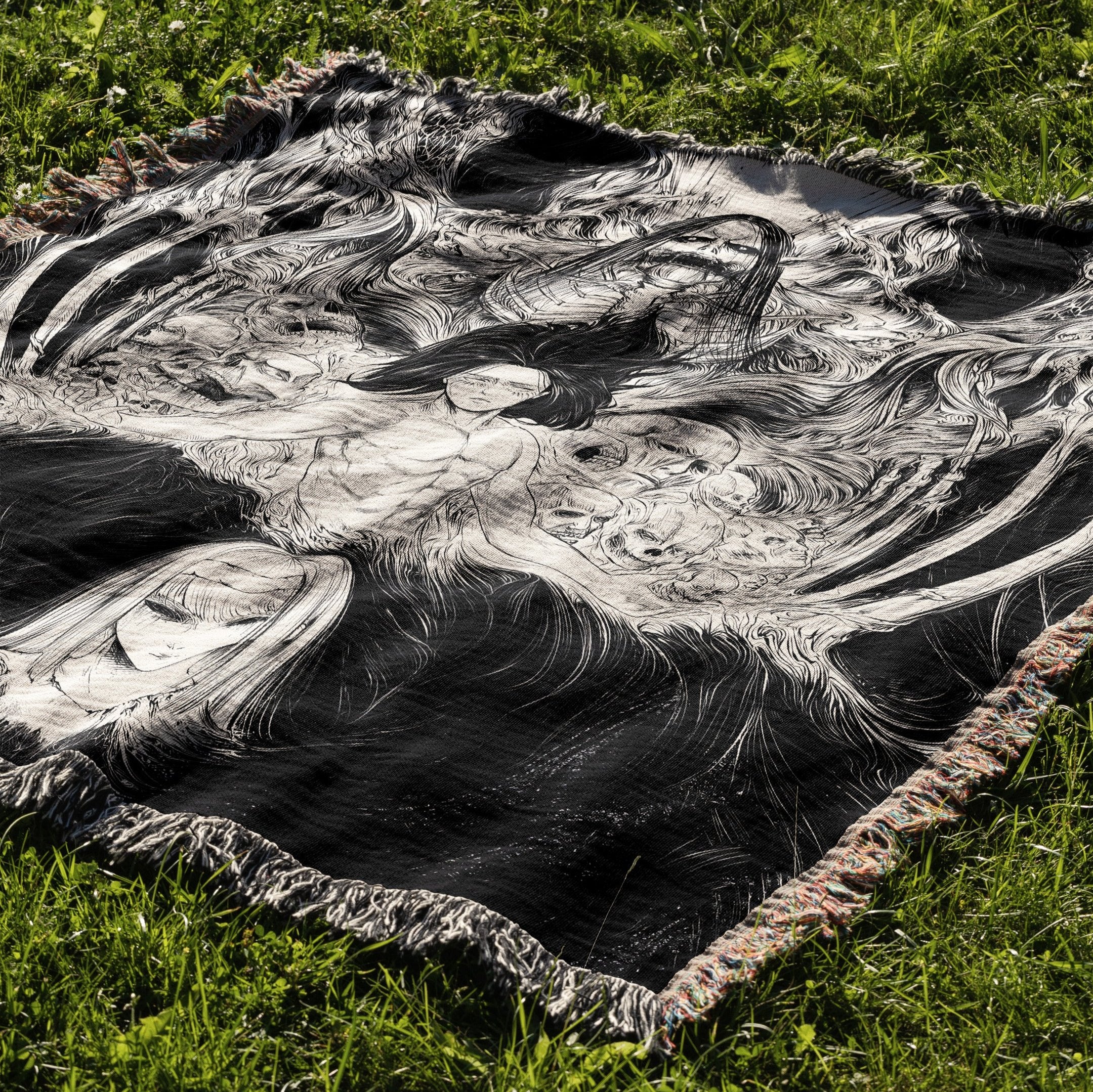 Titan 7 Woven Blanket Tapestry By Moekyo