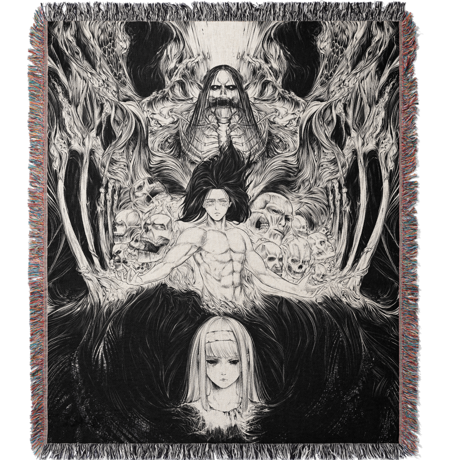 Titan 7 Woven Blanket Tapestry By Moekyo