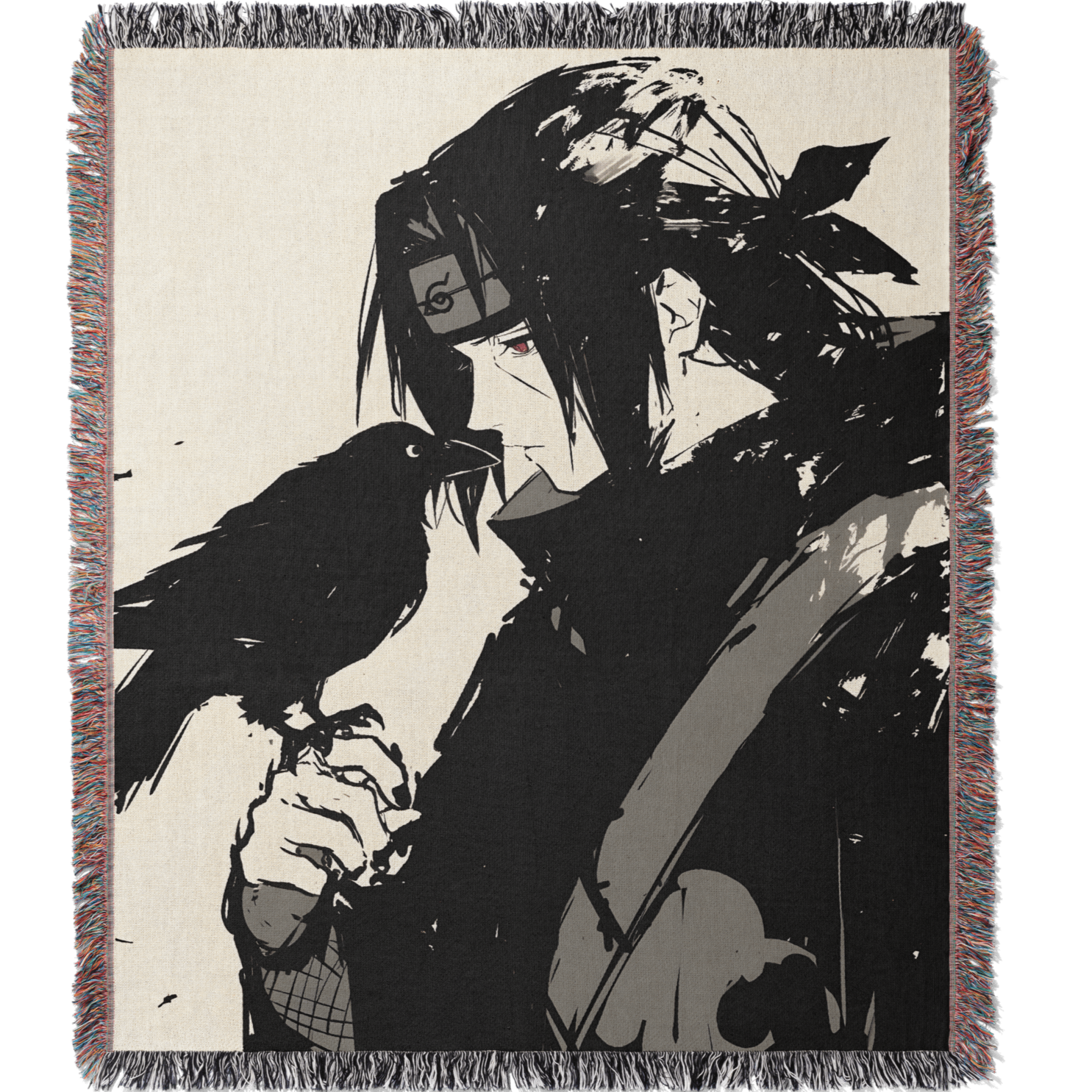 Shinobi 6 Woven Blanket Tapestry By Moekyo
