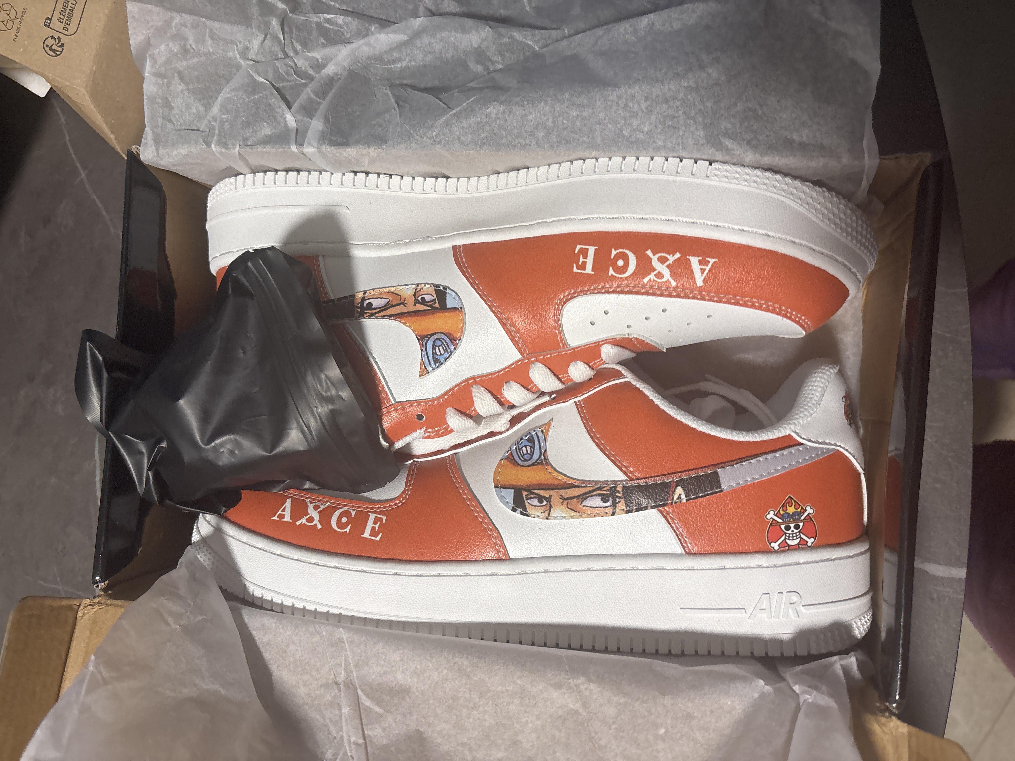 Custom Printed Portgas D Ace No.1 Sneakers