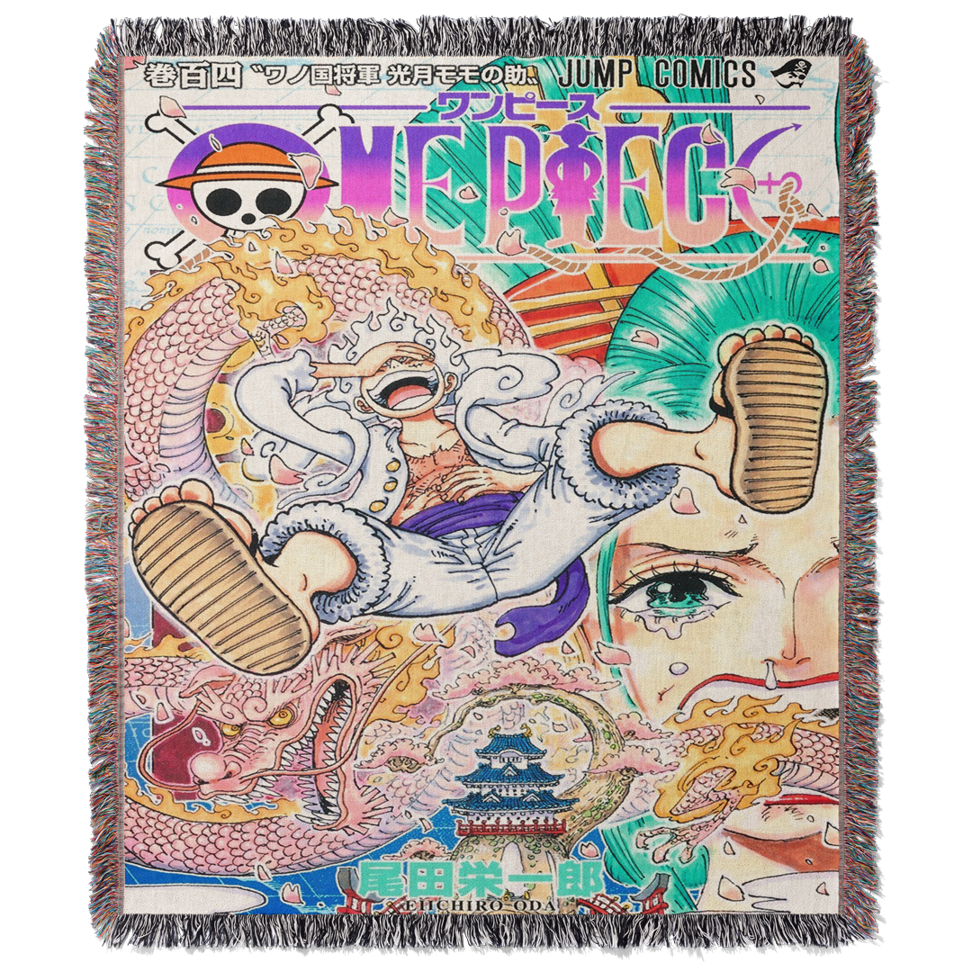 Pirate 5 Woven Blanket Tapestry By Moekyo
